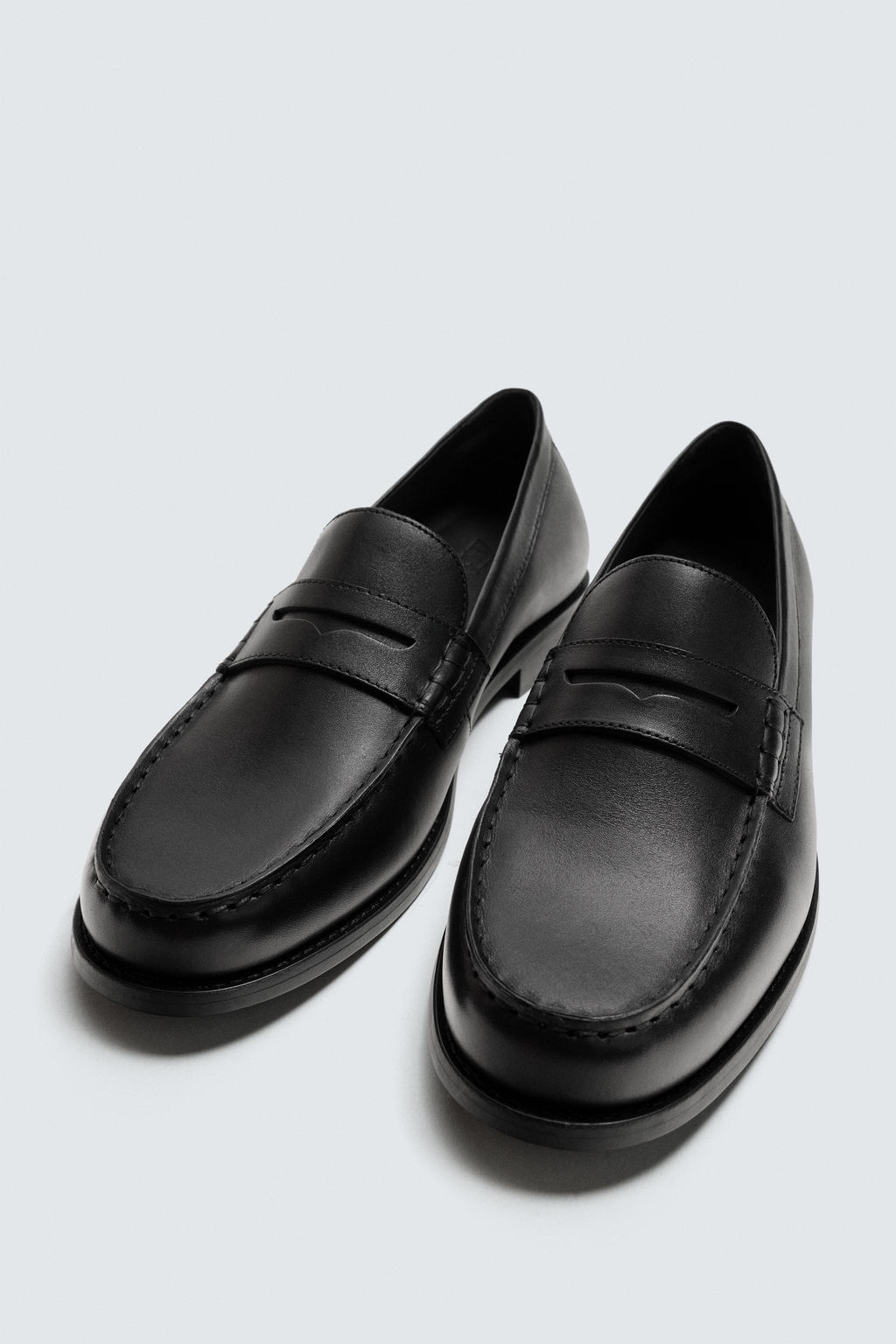 LEATHER PENNY LOAFERS - Zara фото 5