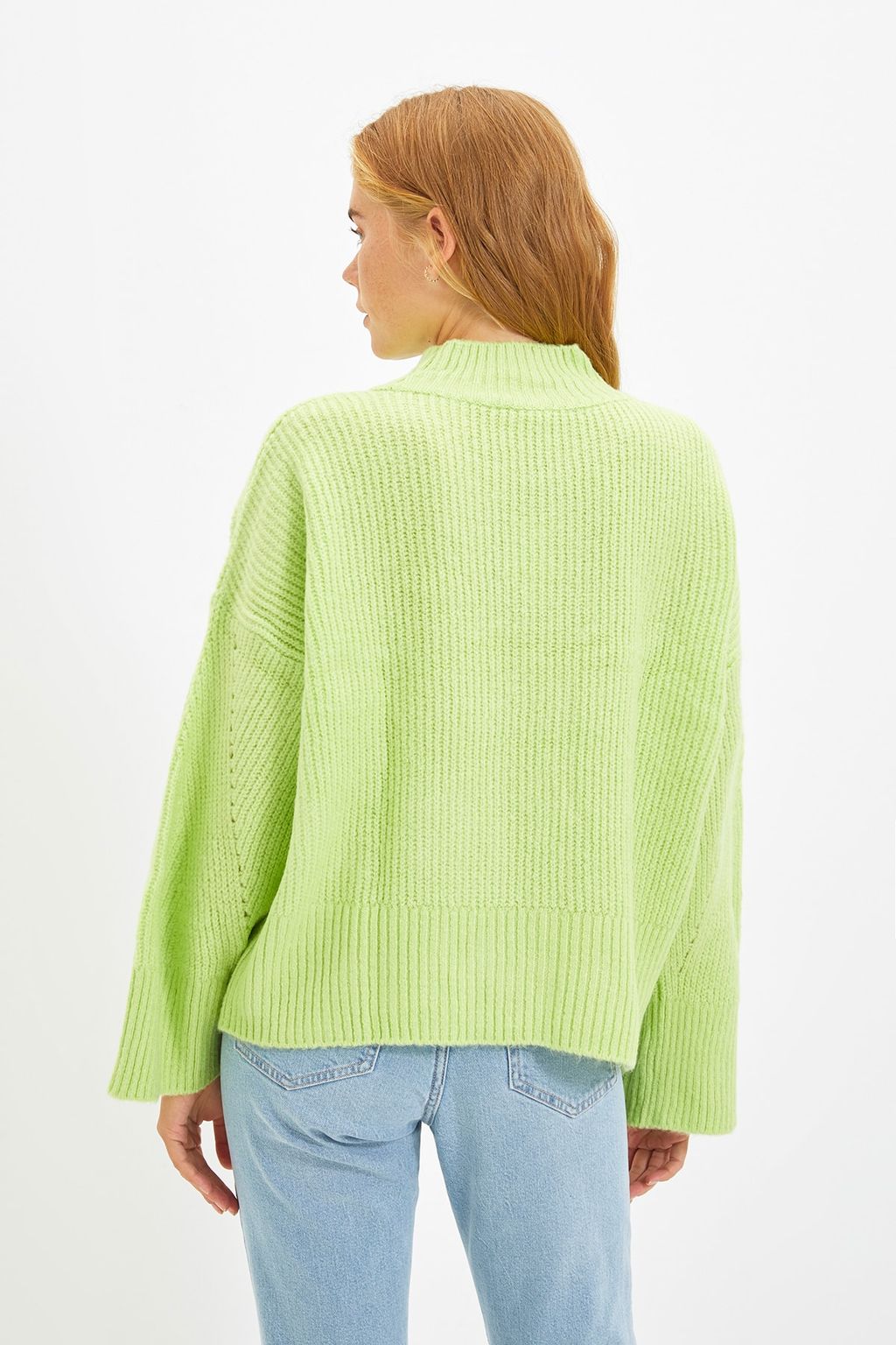 Indigo Yumusak Dokulu Basic Triko Kazak TWOAW22KZ0474 - Trendyolmilla фото 21