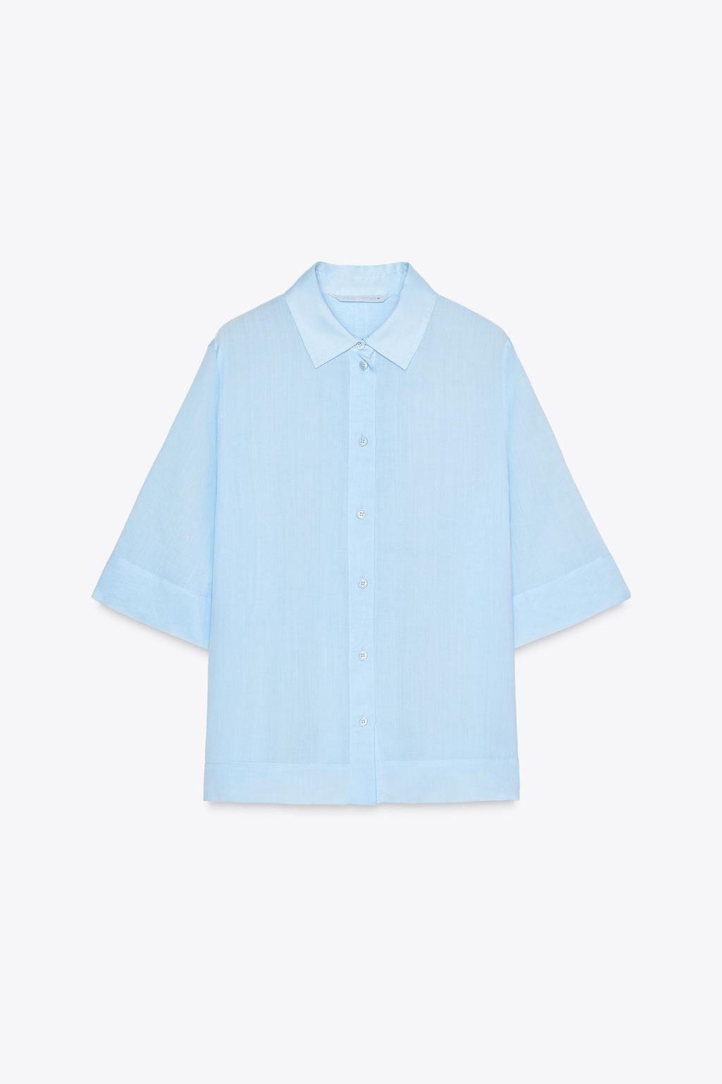 ZW COLLECTION RAMIE SHIRT - Zara фото 7