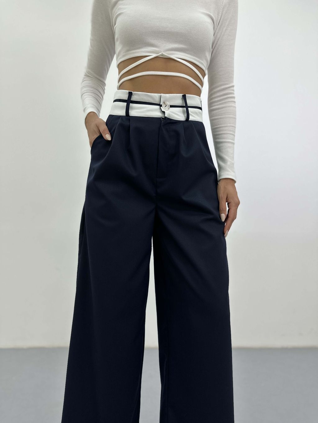 Кроп-топ Луис (белый) - Nadi bordo фото 4