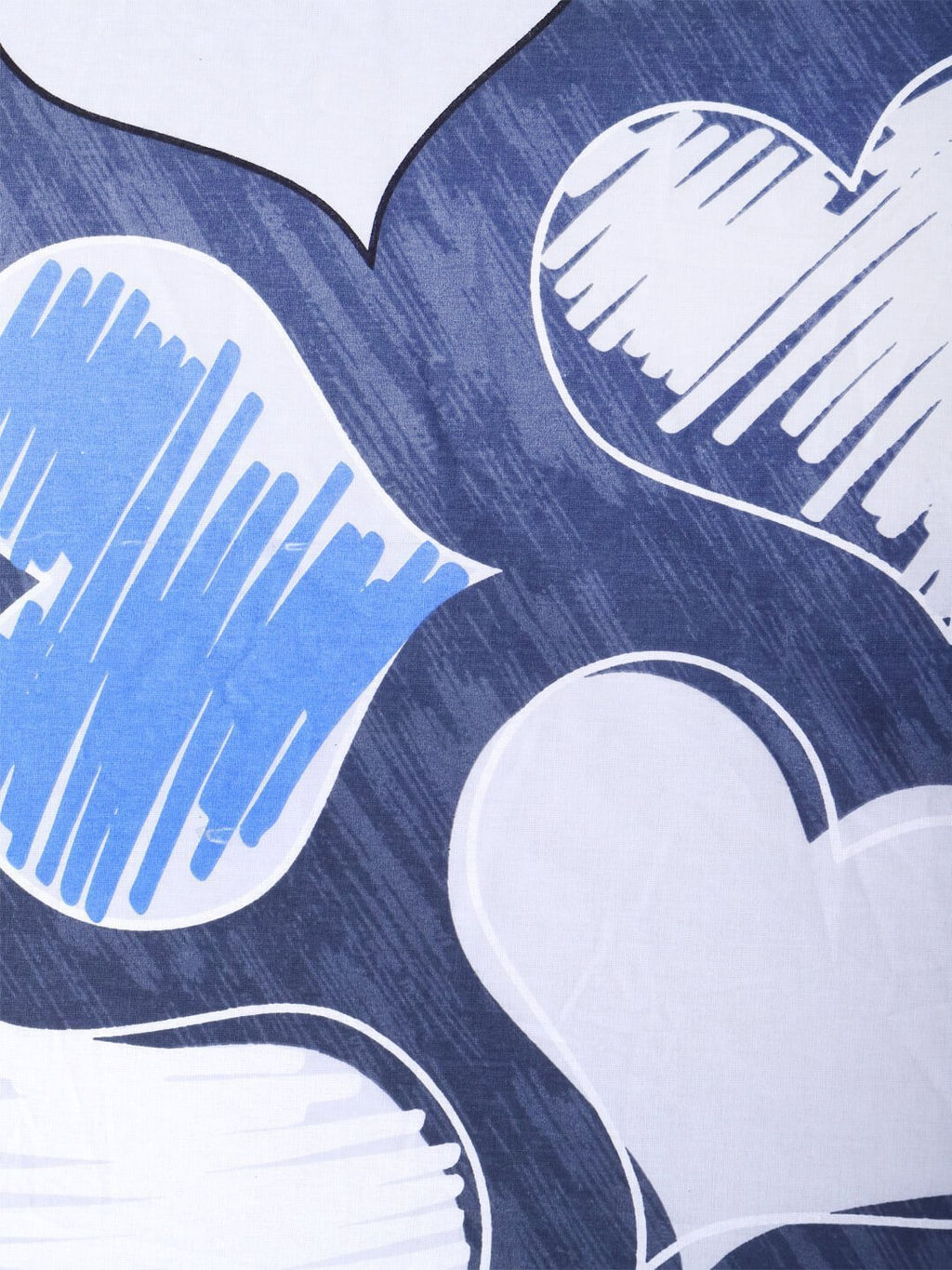 Простыня поплин - РОМАНТИКА (синий) 180х215