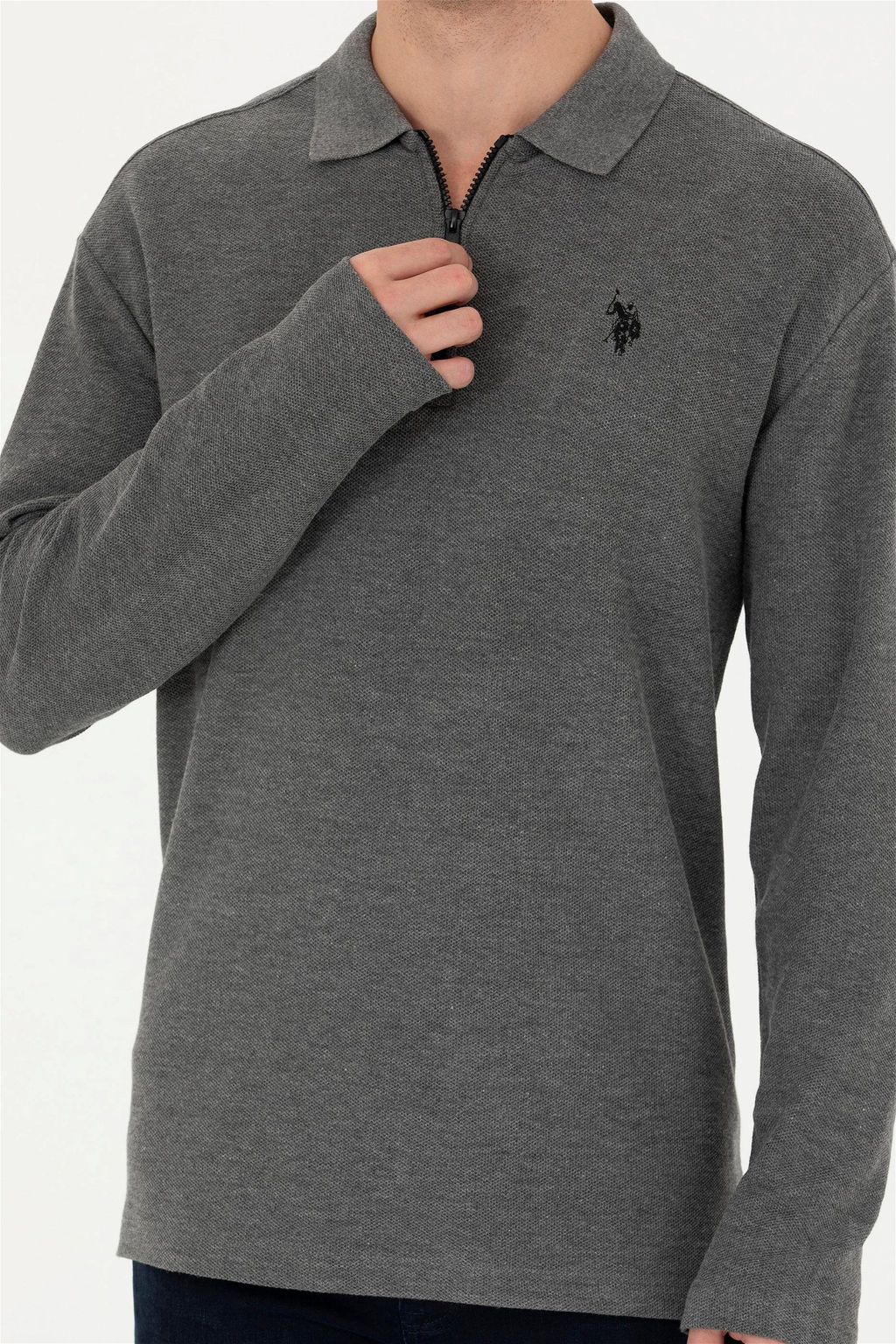 U. S. Polo Assn / Мужской свитшот антрацитового цвета - U.s. polo assn фото 14