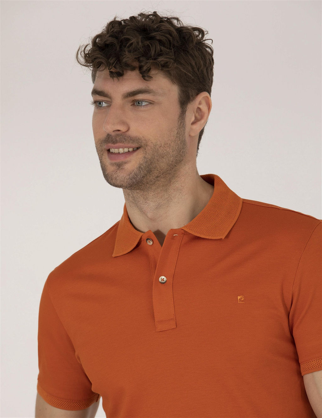 Kahverengi Regular Fit Polo Yaka Merserize Ti__rt - Pierre cardin фото 2