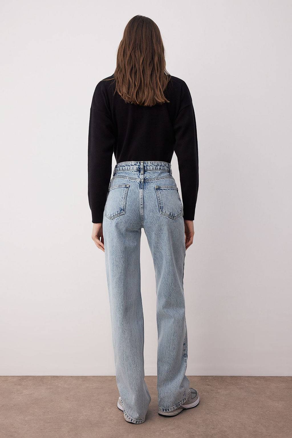 Trendyolmilla Ac?k Mavi Yuksek Bel Wide Leg Jeans TWOSS25JE00278 фото 14