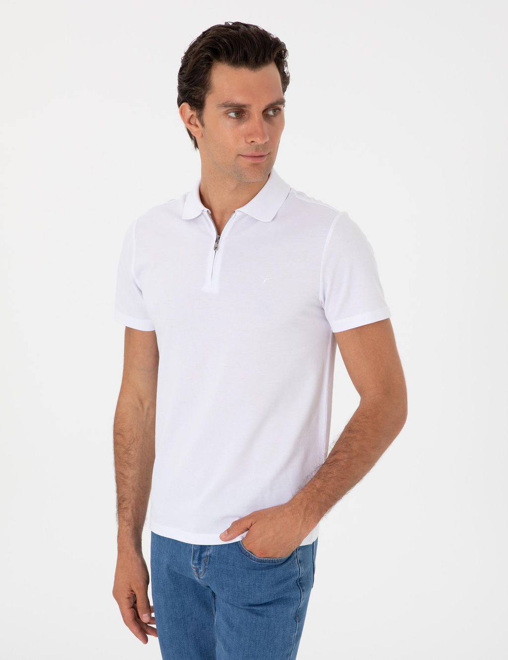 Beyaz Slim Fit Ti__rt - Cacharel фото 3