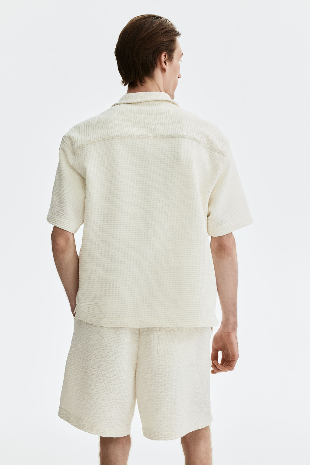 Pantal?n corto gofrado Relaxed Fit - H&m фото 5