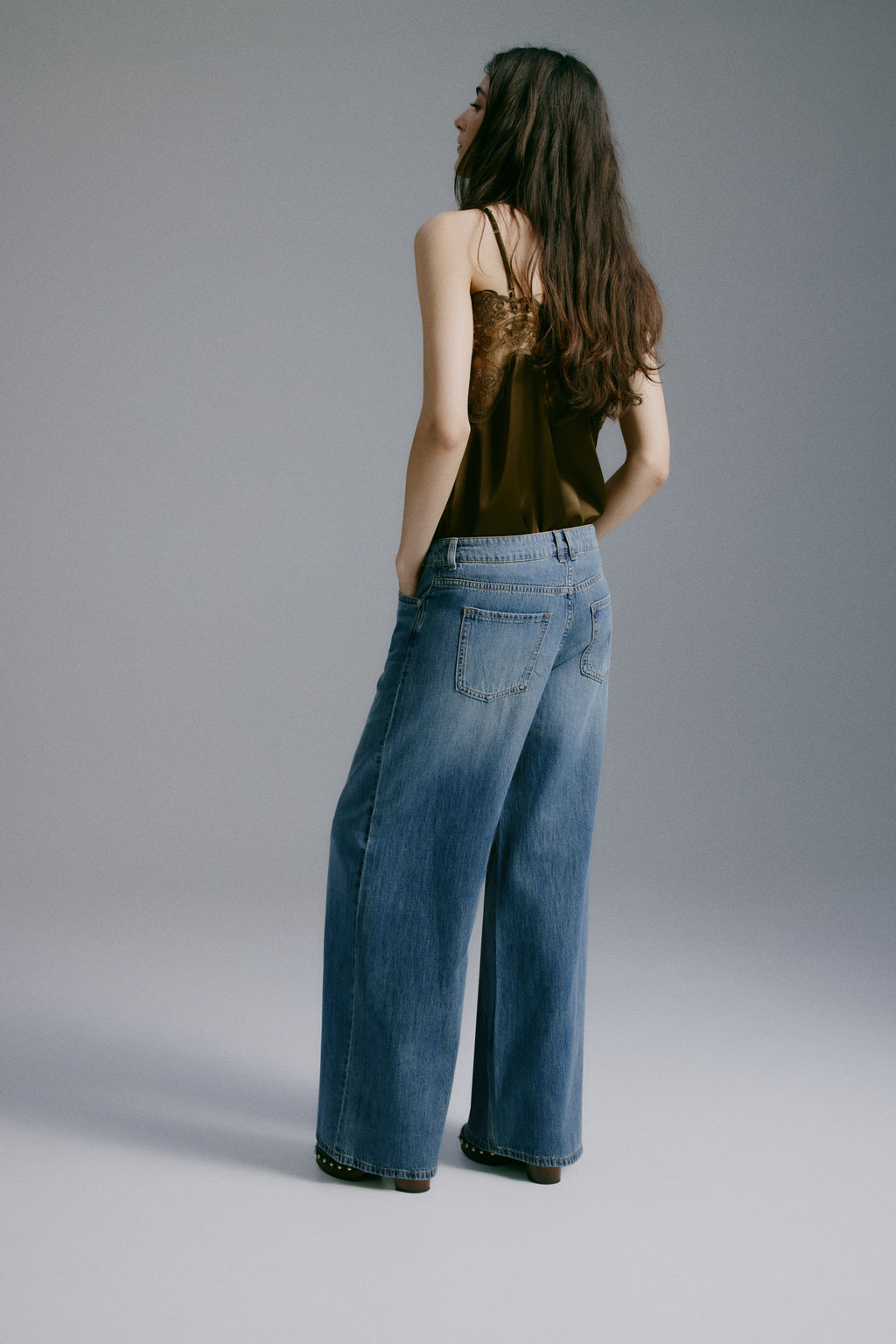 Wide Regular Waist Jeans - H&m фото 8