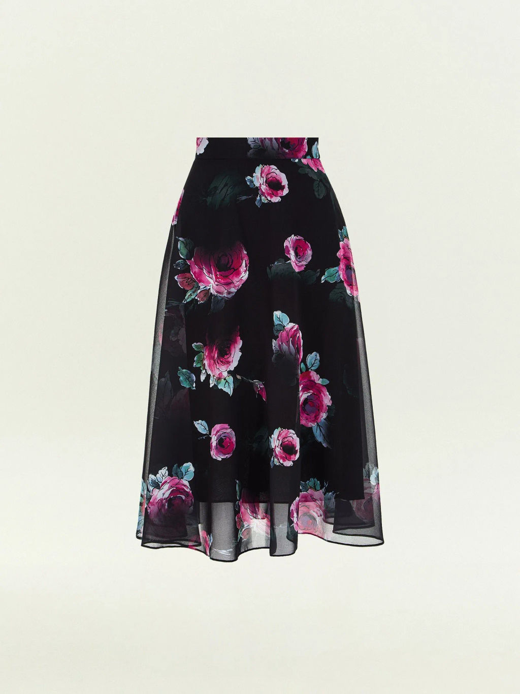 Юбка миди из шифона с цветочным принтом, S873/armika - Emka фото 6