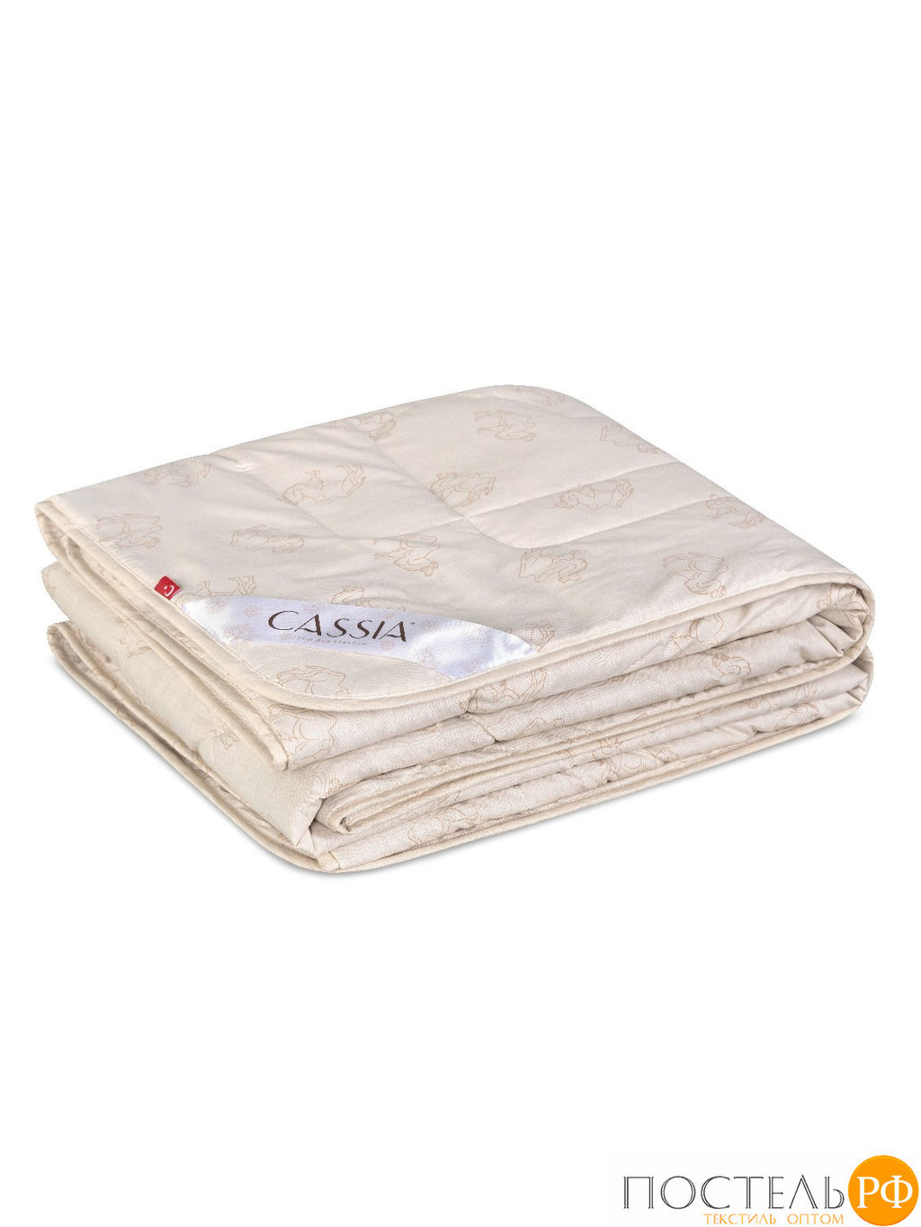 CASSIA Одеяло лайт КАЛАХАРИ 200х220,1пр.,хл./вербл.шерсть/микровол.., 200г/м2 фото 2