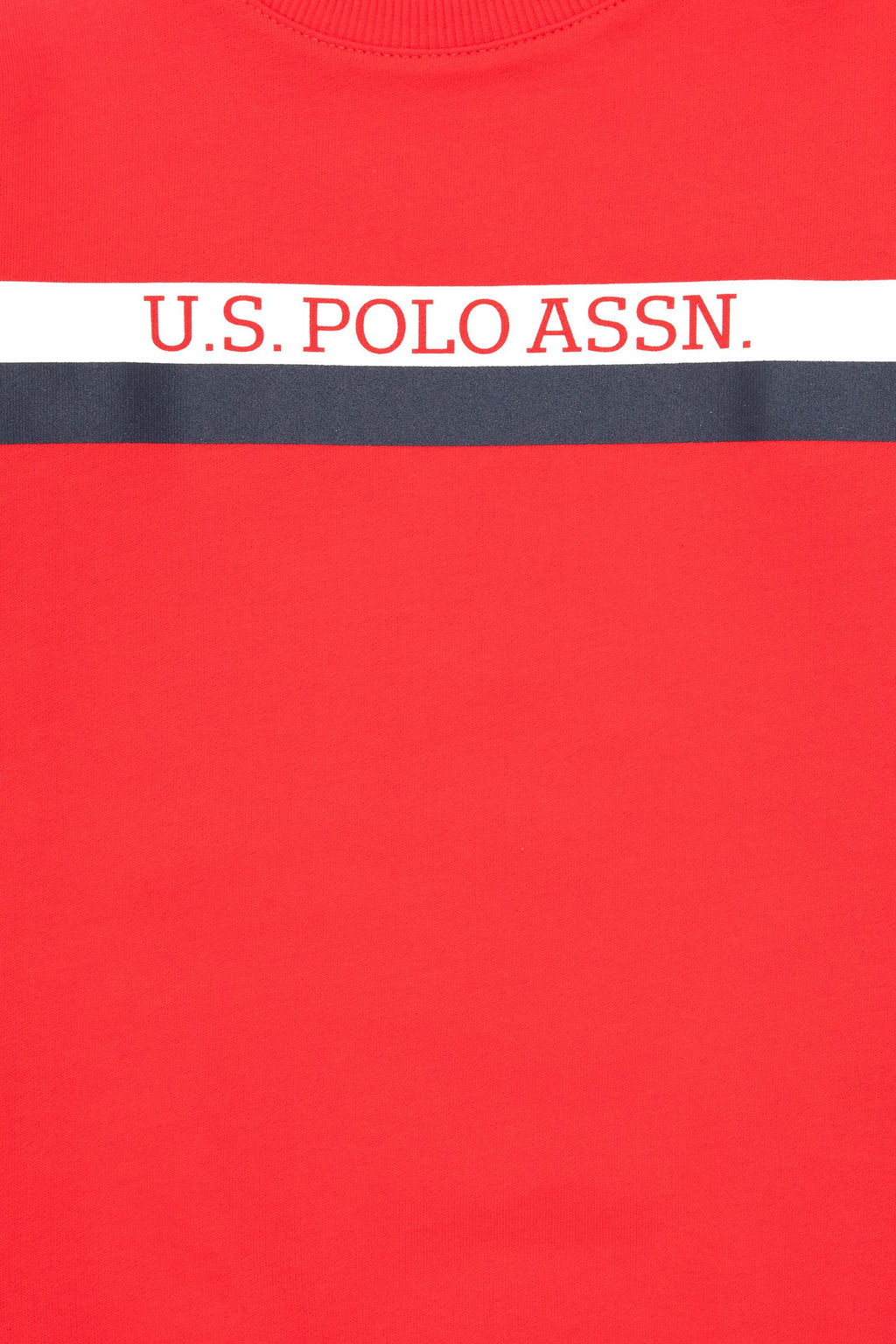 Свитшот U.S. Polo Assn для мальчика хлопок красный  фото 8