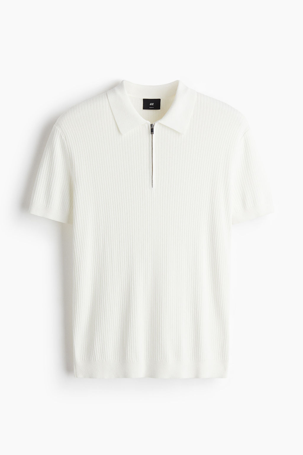 Polo con media cremallera Slim Fit - H&m фото 2