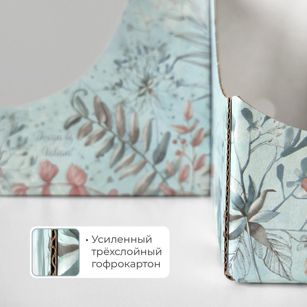 VAL BT-3VP-90 Лотки для бумаг верт., тетрадные, 21*18*9 см, набор 6 шт., BOTANIC, шт - Valiant фото 5