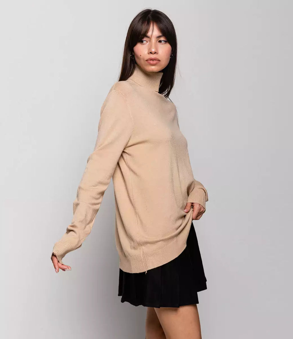 Водолазка #ОКТ06, бежевый - Dommod фото 3