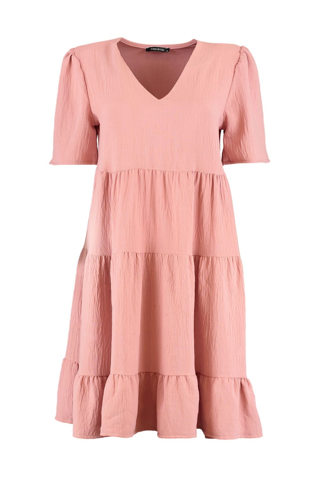 TRENDYOLMILLA Siyah Genis Kesim Mini Dokuma Elbise TWOSS20EL0400  фото 27