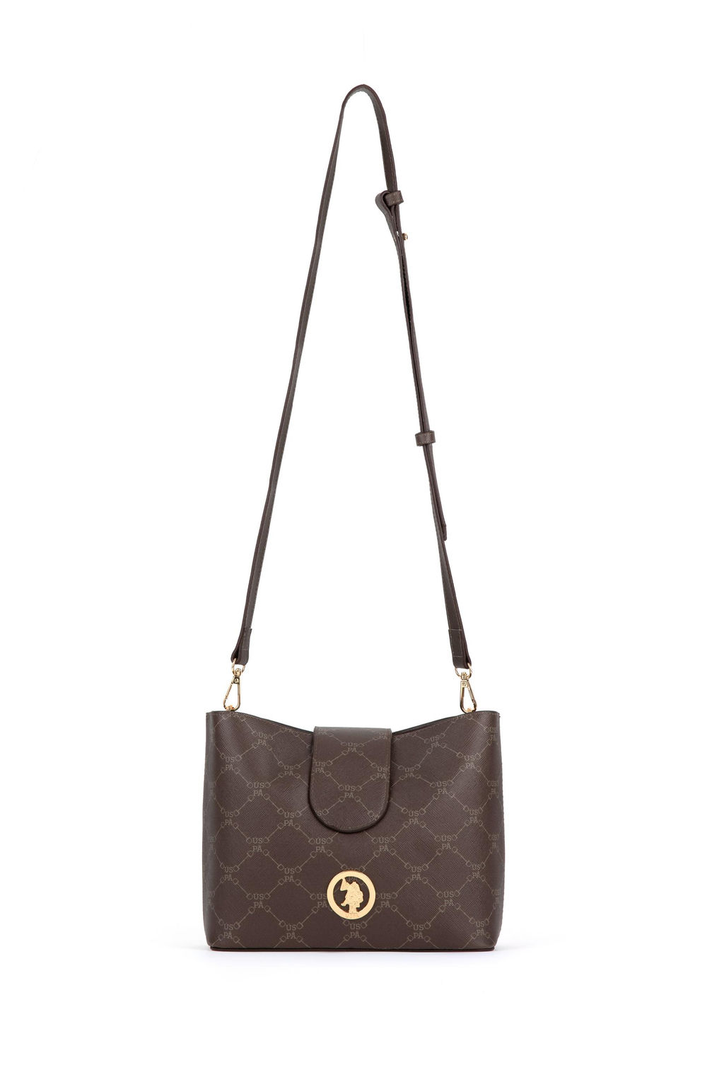 Женская коричневая сумка через плечо Неожиданная скидка в корзине - U.s. polo assn фото 6