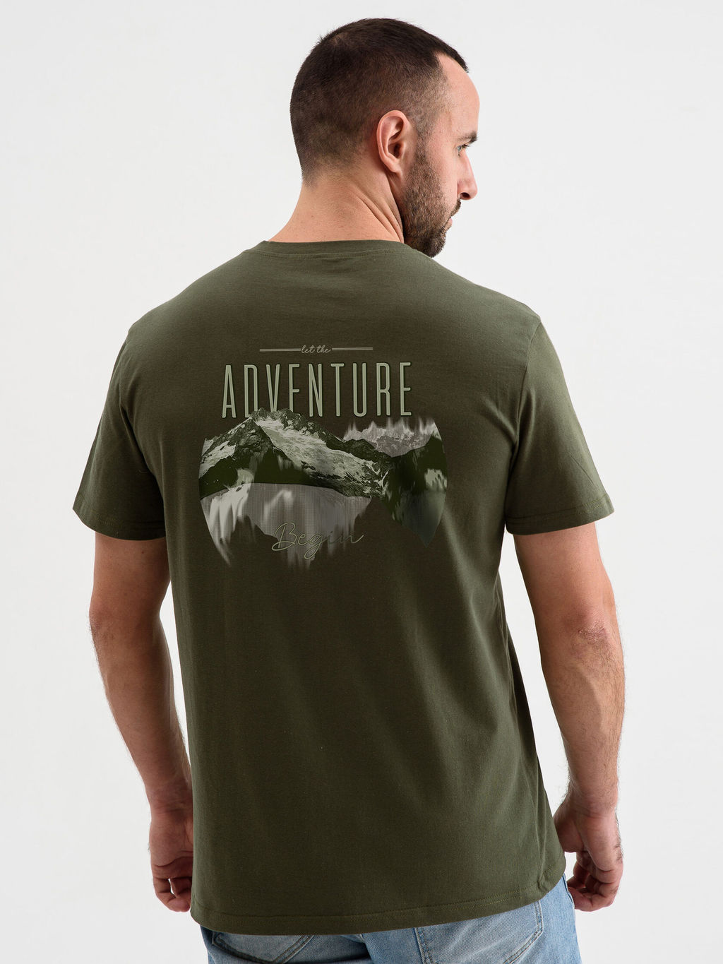 100% ХЛОПОК Футболка мужская Горы