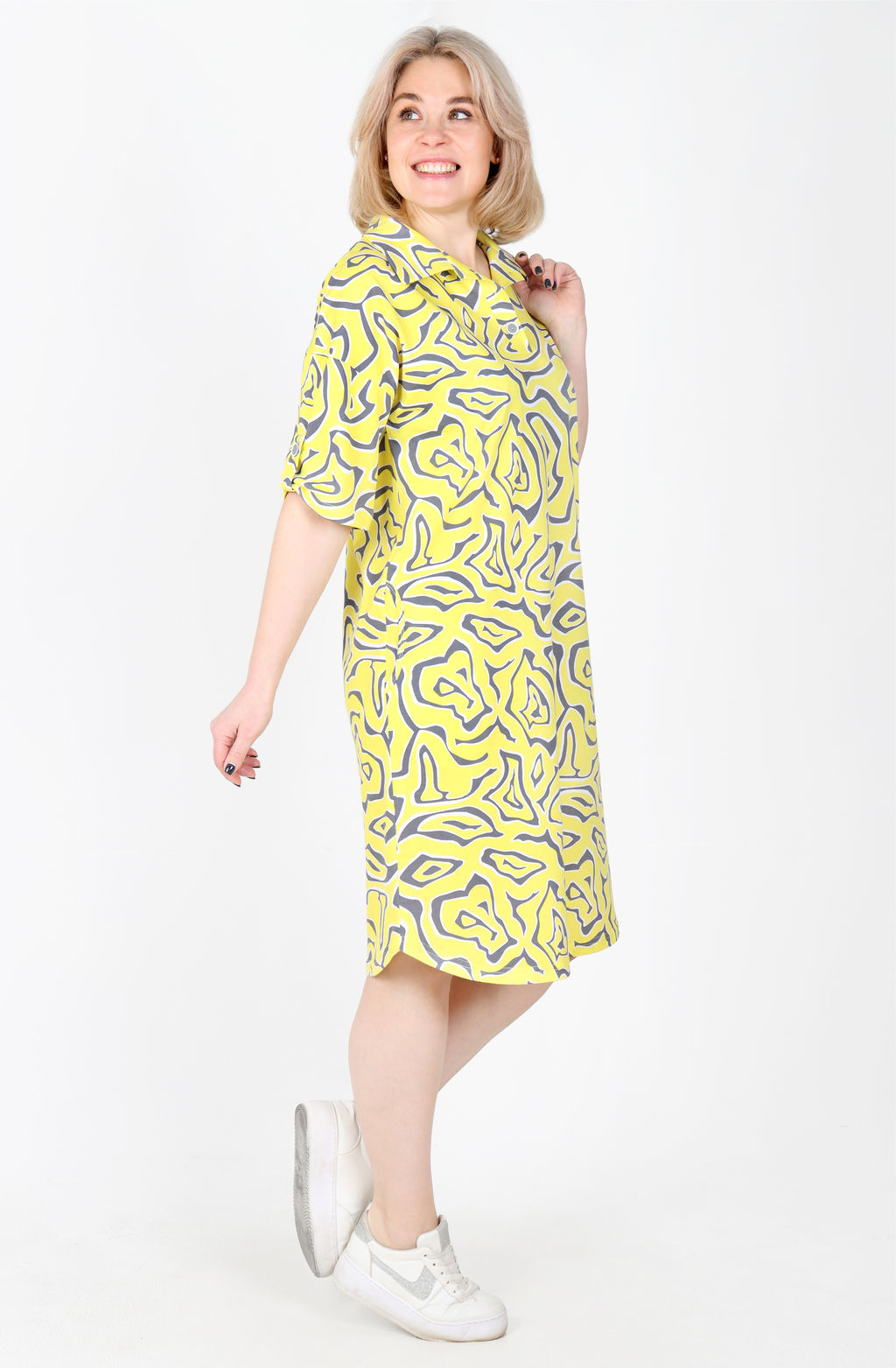 Платье София Х-452 (46-62) кулирка - Лотос фото 6