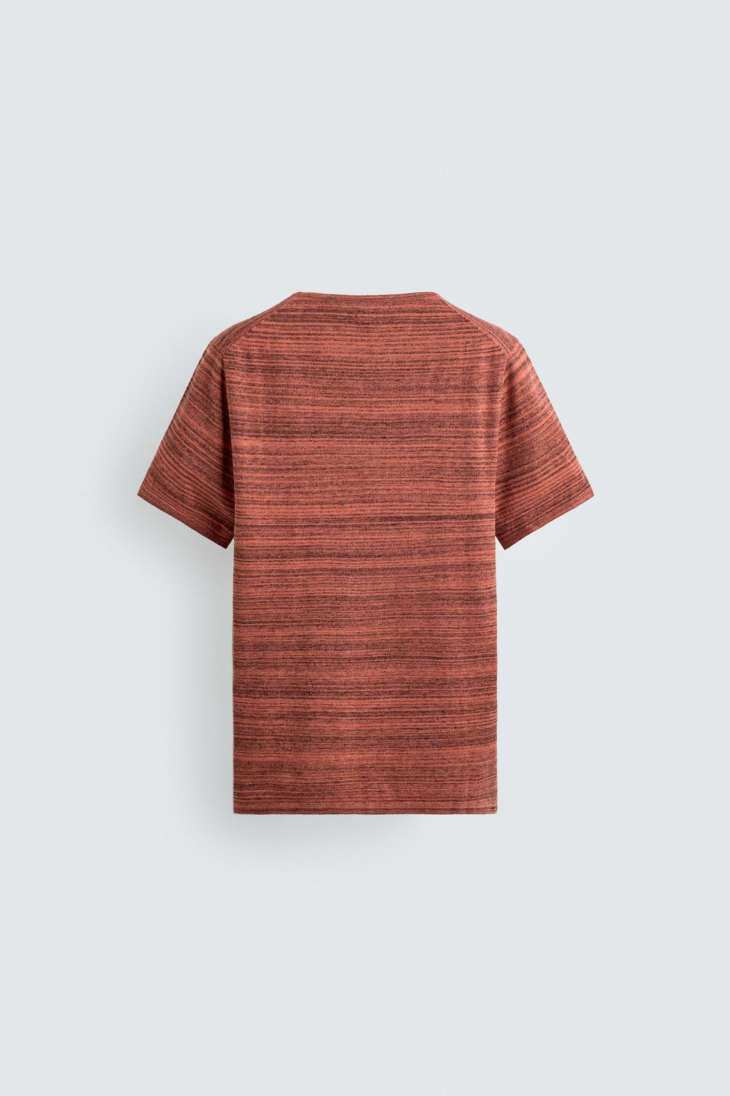 CAMISETA PUNTO RAYAS IRREGULARES / Rojo / Naranja - Zara фото 8