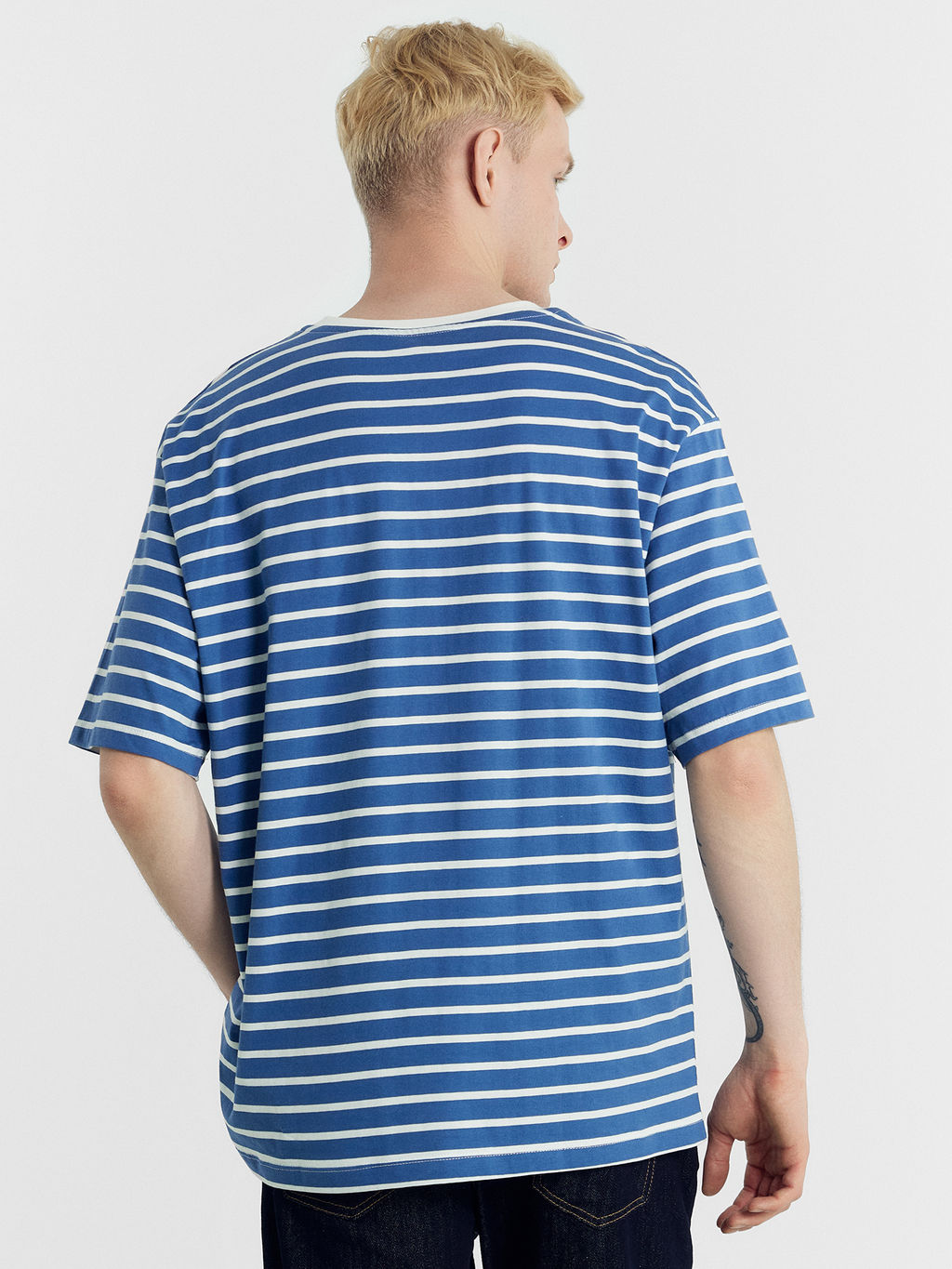 Футболка мужская в сине-белую полоску сине -белая полоска 111772 - Mark formelle фото 4