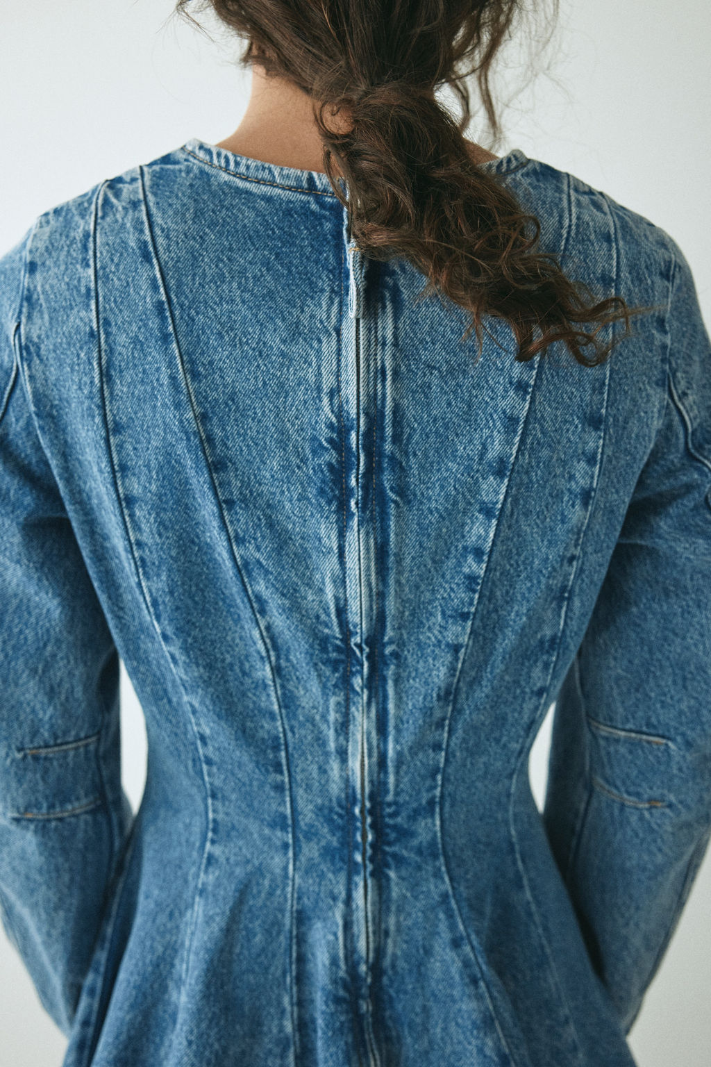 Vestido denim con falda acampanada - H&m фото 4
