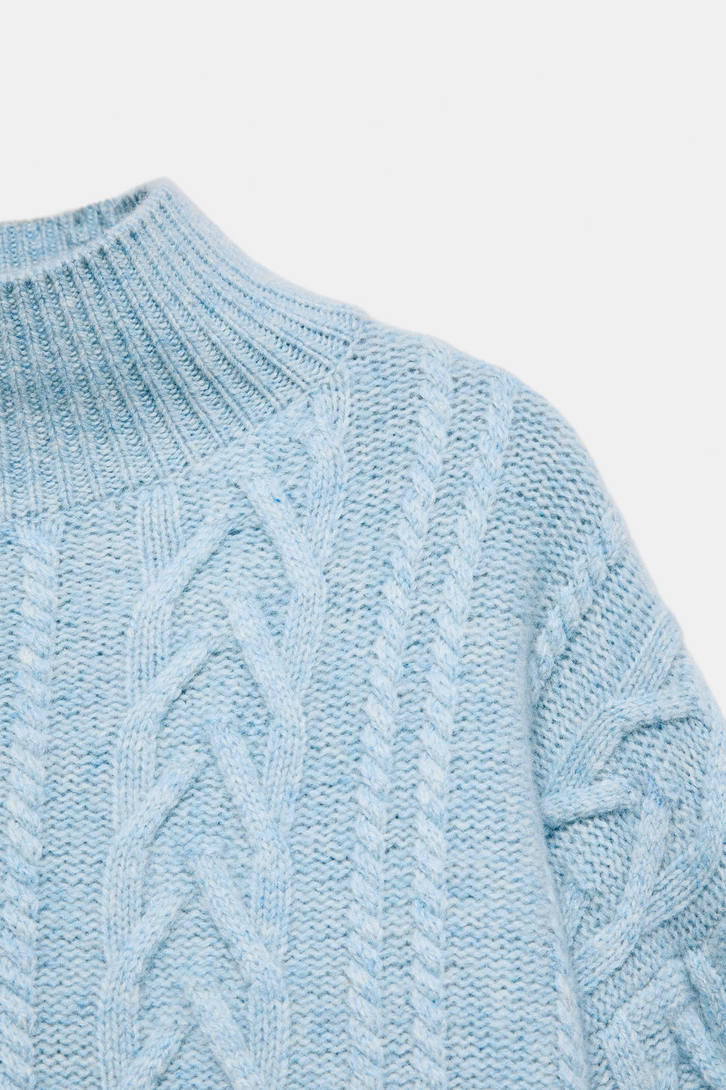 80% WOOL CABLE KNIT JUMPER SKI COLLECTION - Zara фото 9