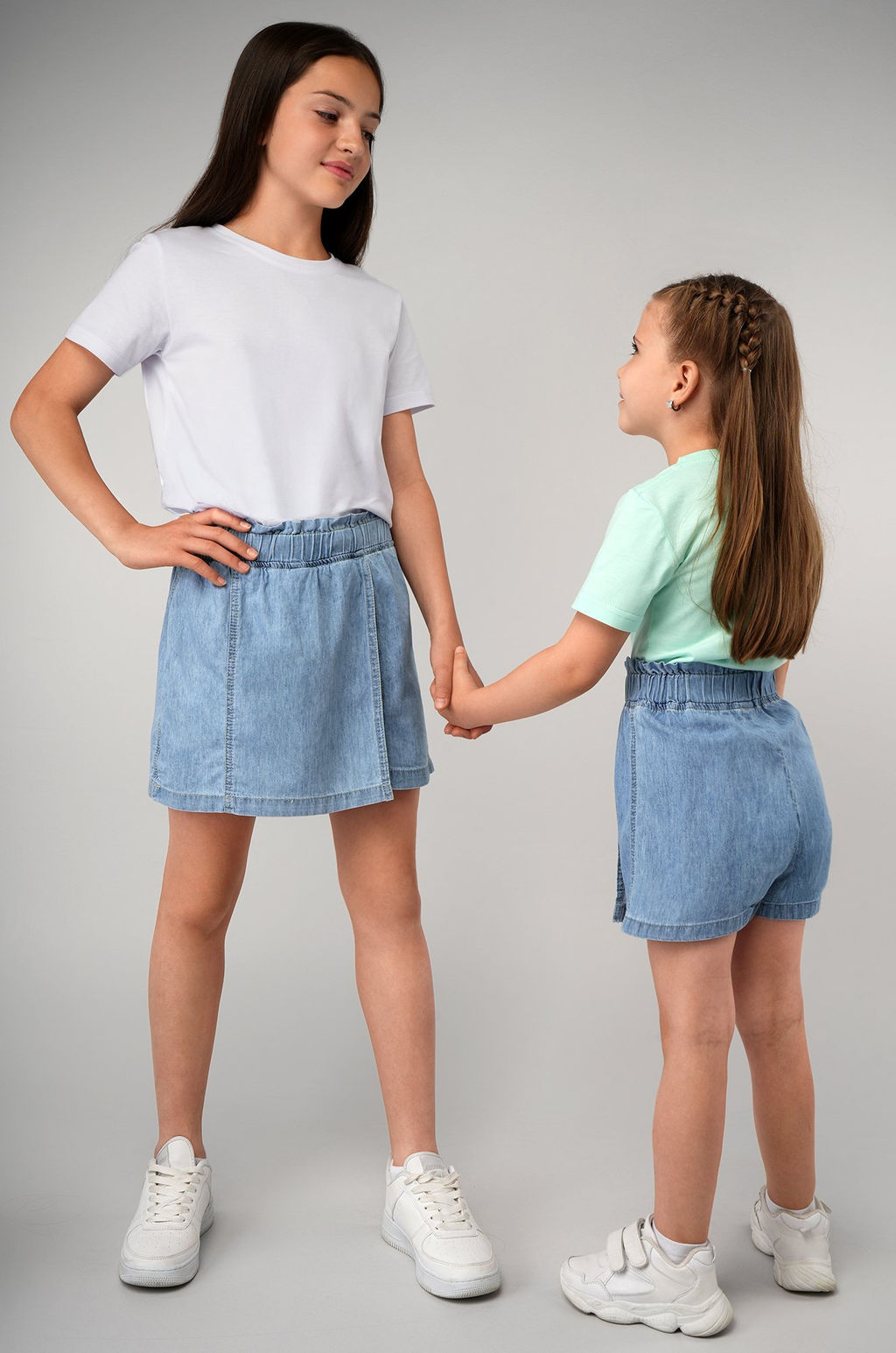 Джинсовая юбка-шорты для девочки Happyfox - Happy fox фото 9