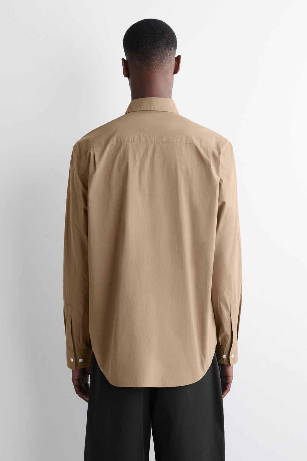 CAMISA DE POPEL?N DE ALGOD?N PIMA RELAXED FIT - H&m фото 8