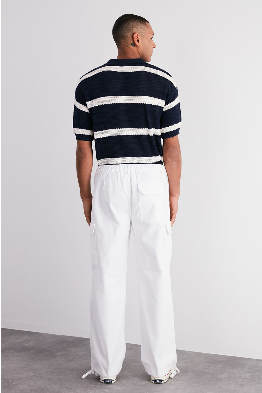 Beyaz Loose Fit Pacas? Baglamal? Kargo Pantolon TMNSS23PL00035 - Trendyolmilla фото 6