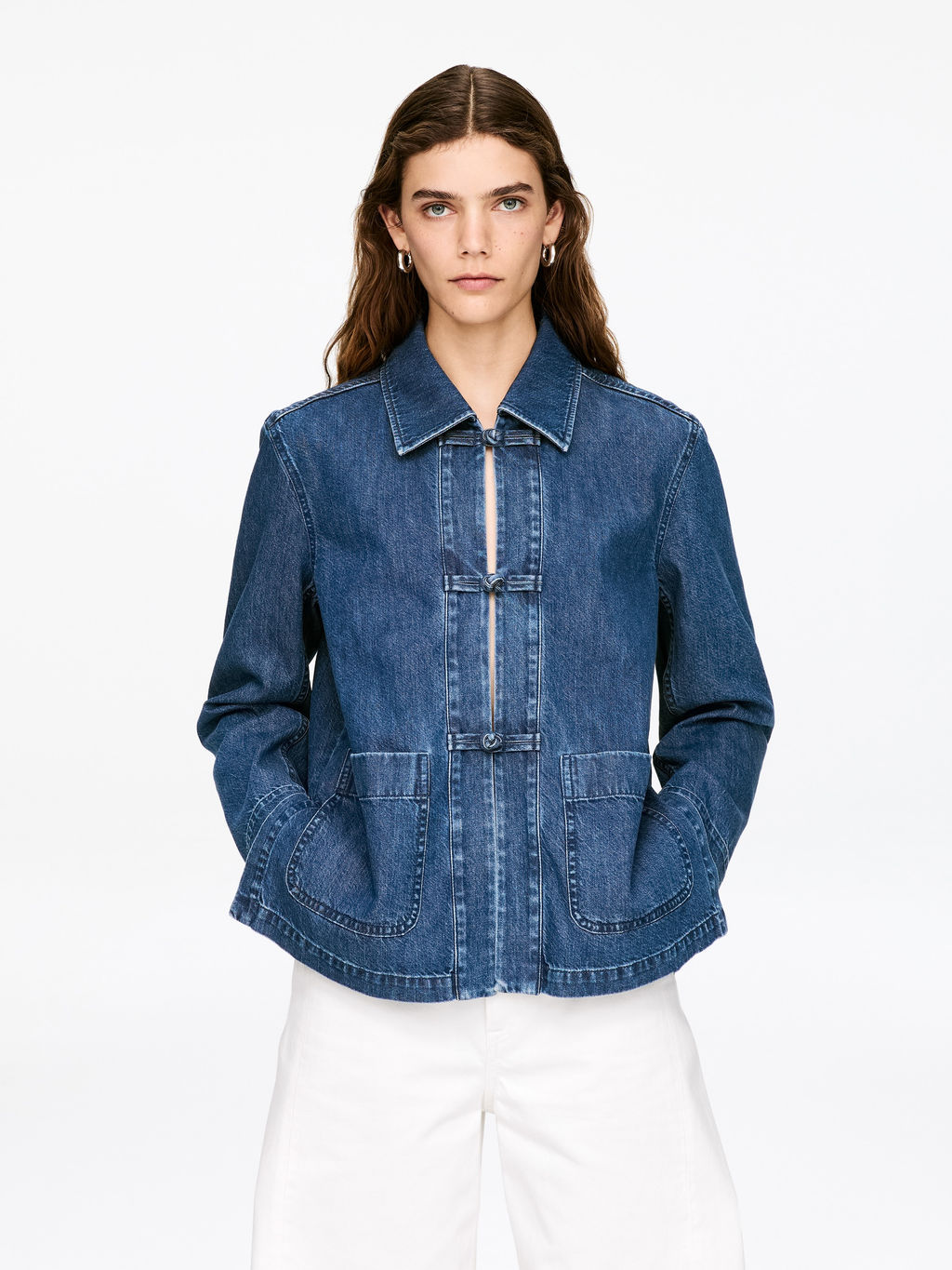 Camisa de sarga de denim - H&m фото 2