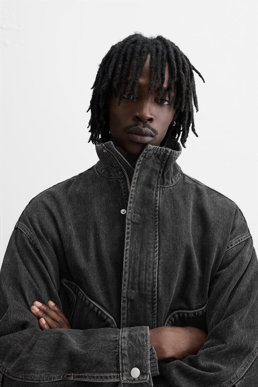 BOXY FIT DENIM JACKET - Zara фото 8