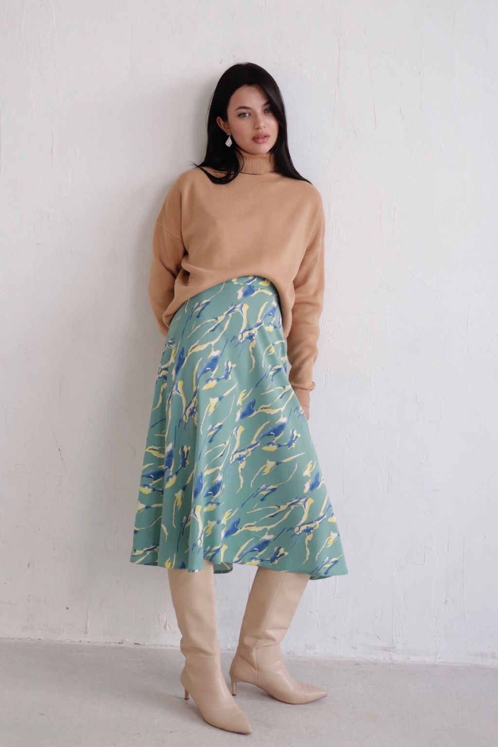 Юбка А-силуэта с принтом - Martichelli фото 65