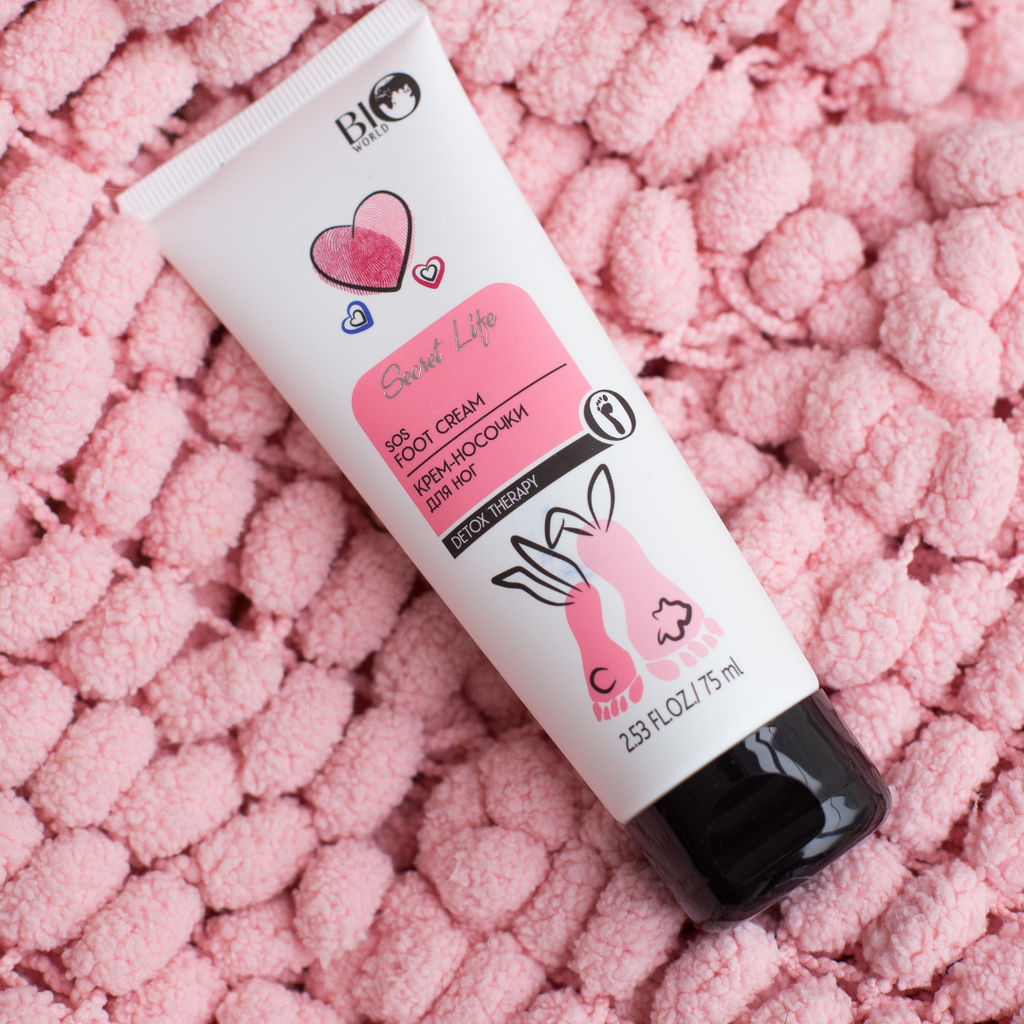 Bio World Secret Life Крем-носочки для ног, 75мл