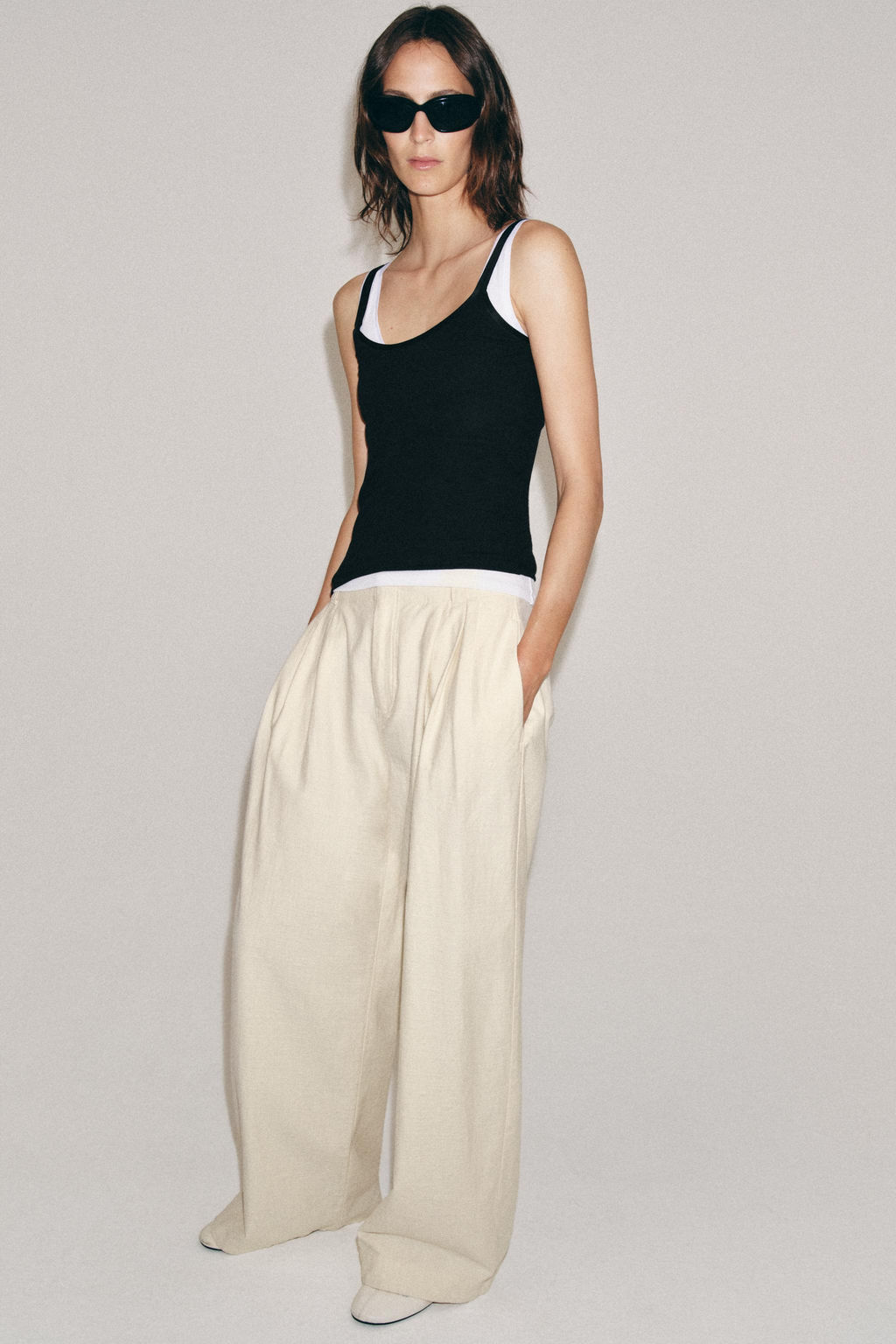 CAMISETA RIB TIRANTES / Plomo - Zara фото 4