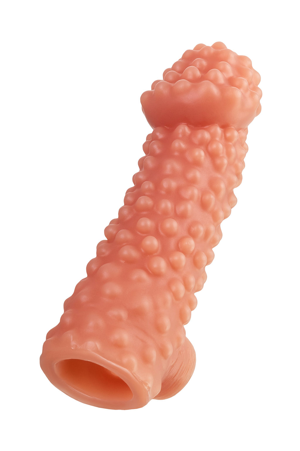 Насадка реалистичная KOKOS COCK SLEEVE с дополнительной стимуляцией, TPE, телесная, 17.6 см