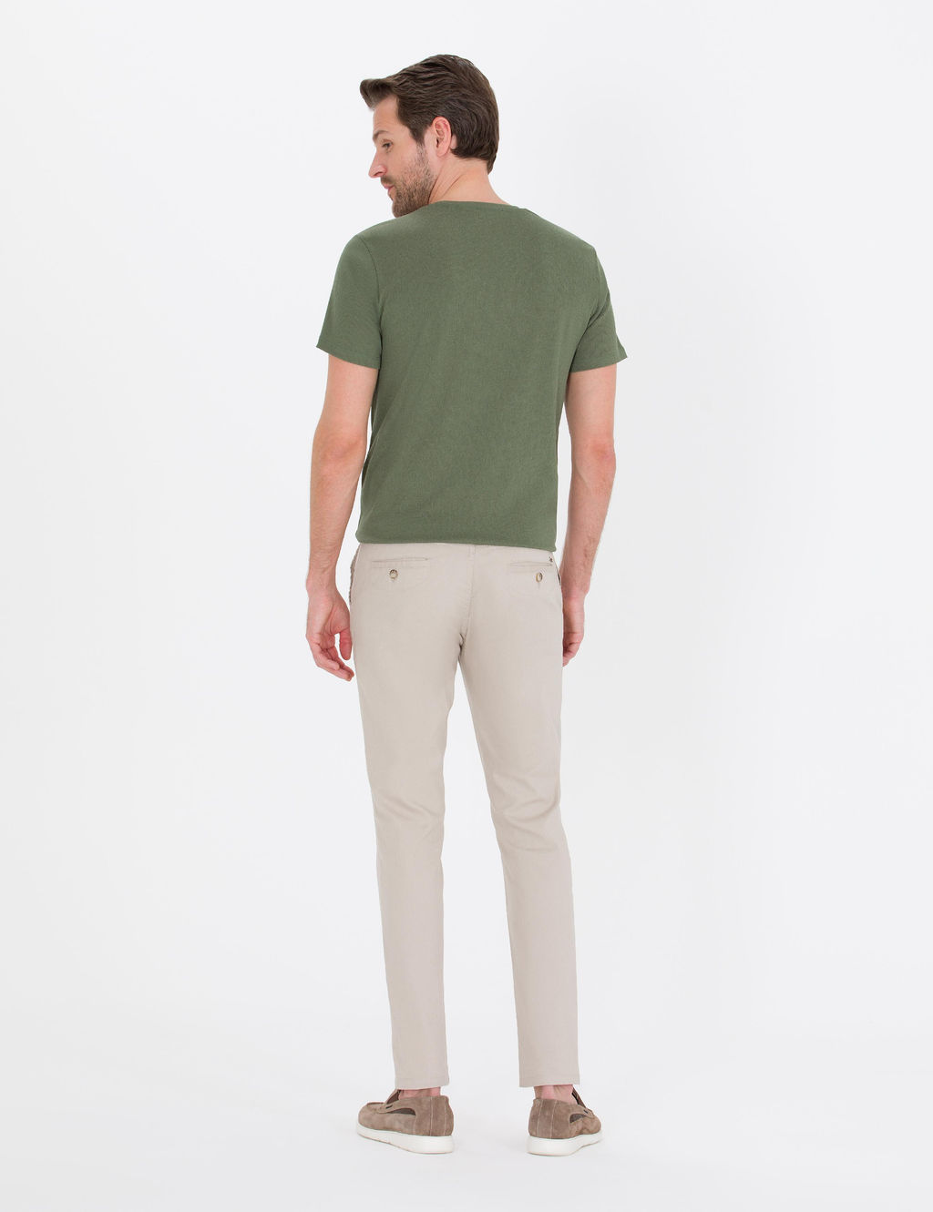 Bej Slim Fit Kanvas Pantolon - Pierre cardin фото 4