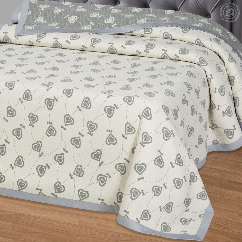 Лейла серая 180*235/1 шт. Жаккардовые (хлопок)