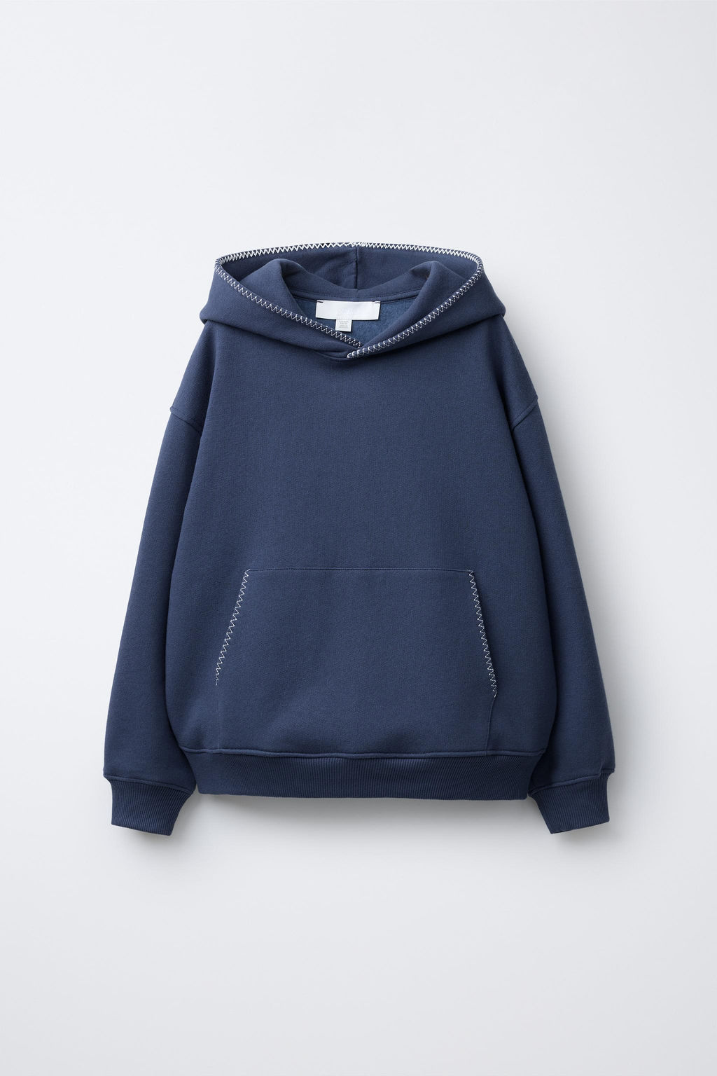 TOPSTITCHED HOODIE