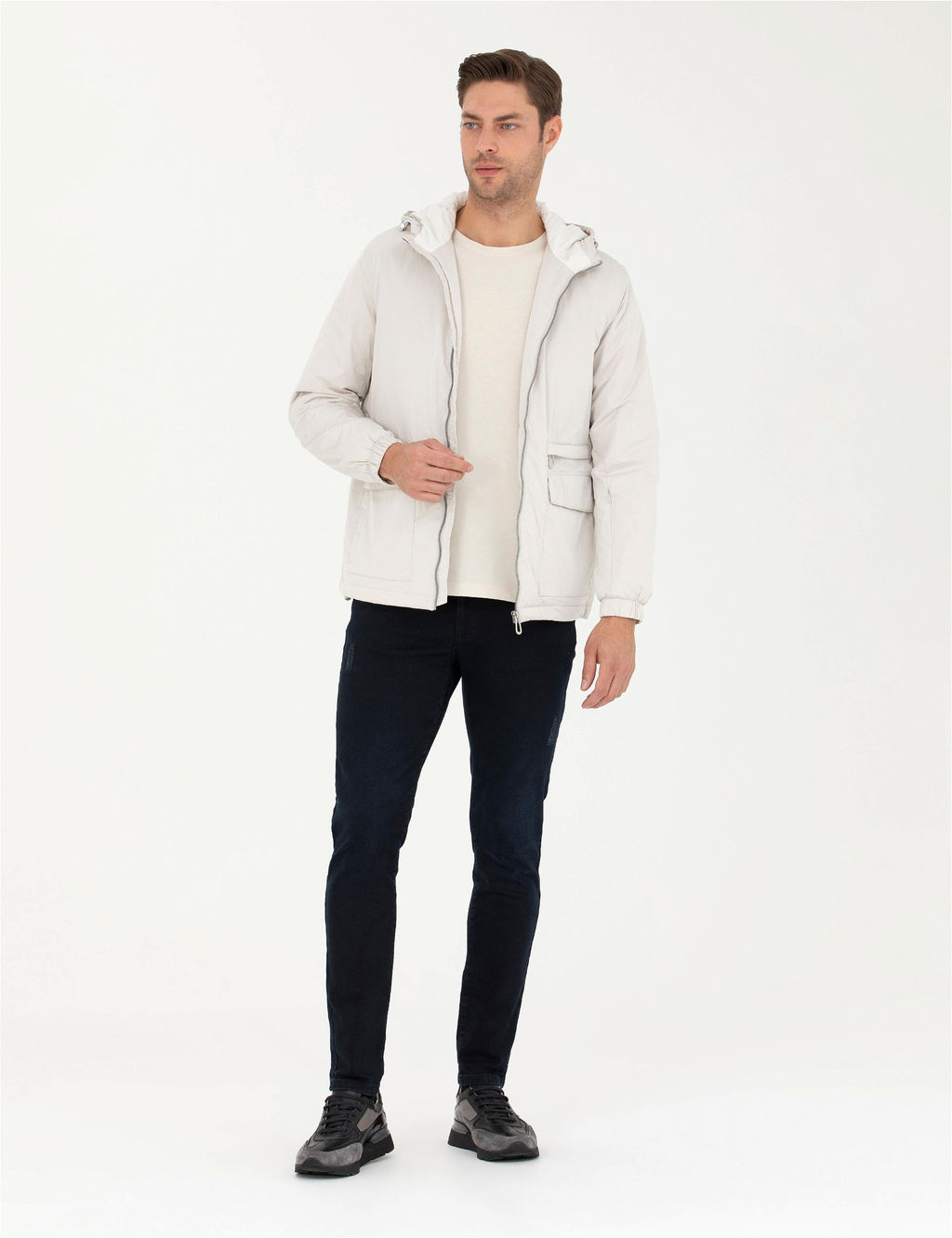 Ekru Kapi_onlu Baharl_k Mevsimlik Mont - Pierre cardin фото 4