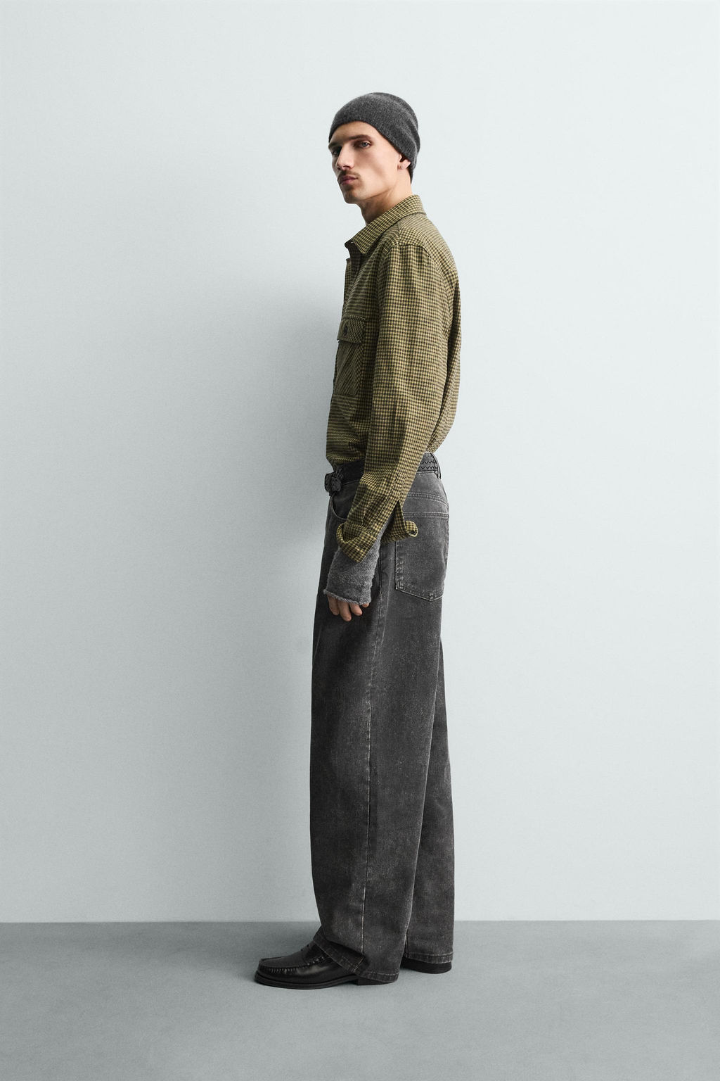 WAXED FINISH TROUSERS - Zara фото 4