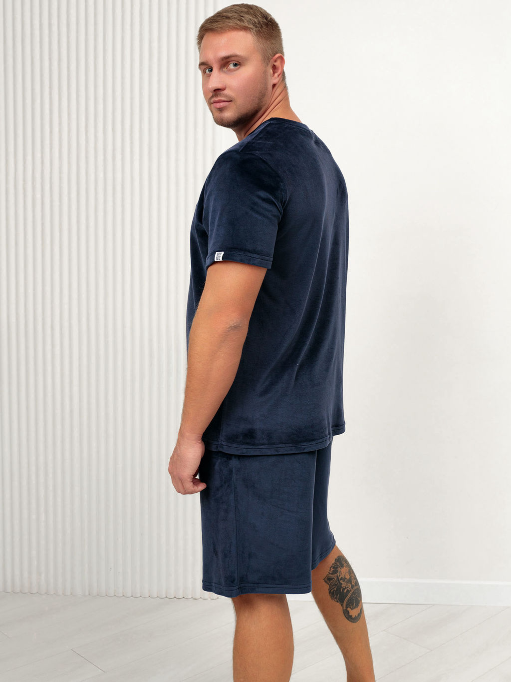 Комплект мужской Тигр Темно-синий - Modamica фото 2