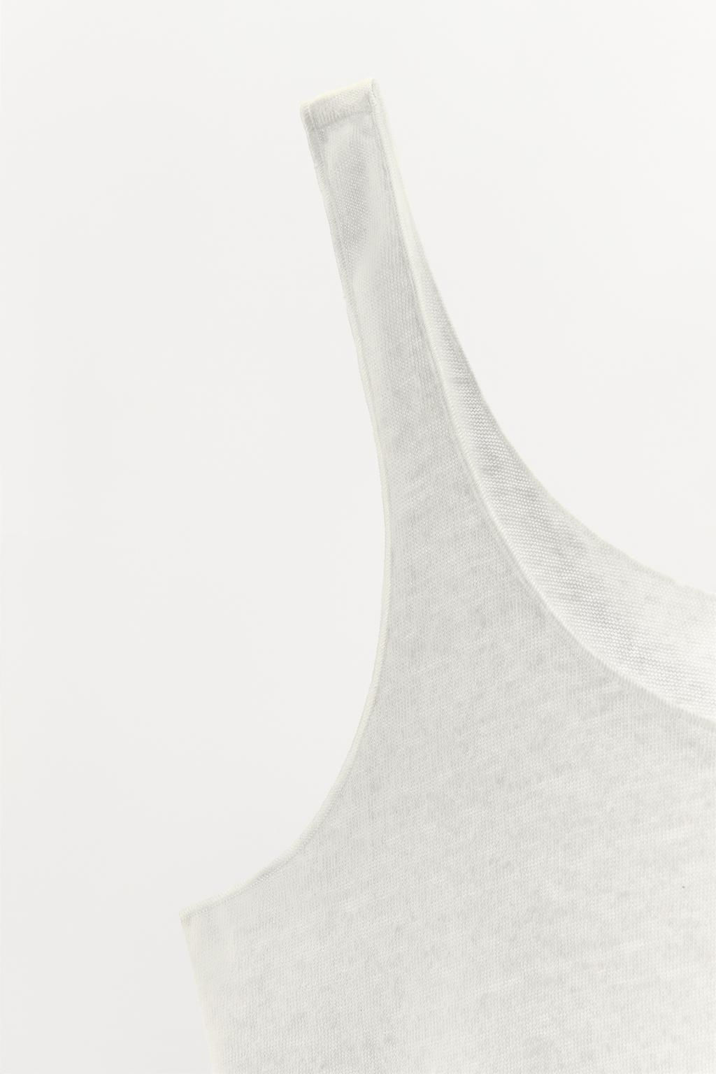 STRAPPY COTTON TOP - Zara фото 9