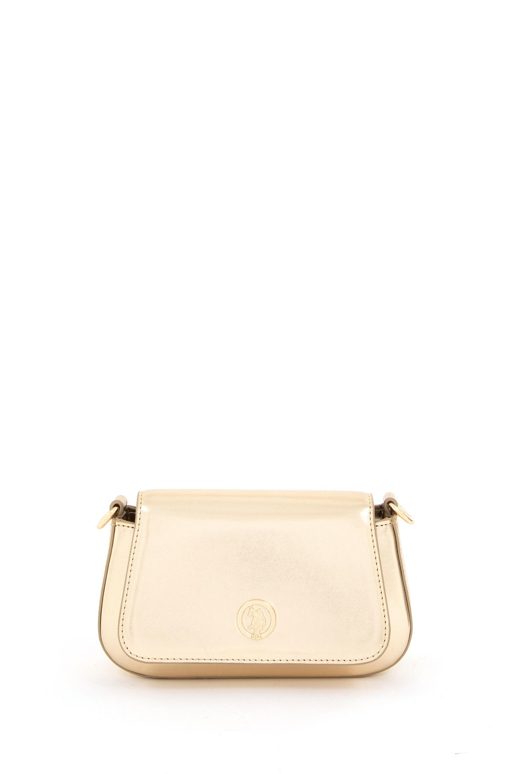 Женская желтая блестящая вечерняя сумка - U.s. polo assn фото 3