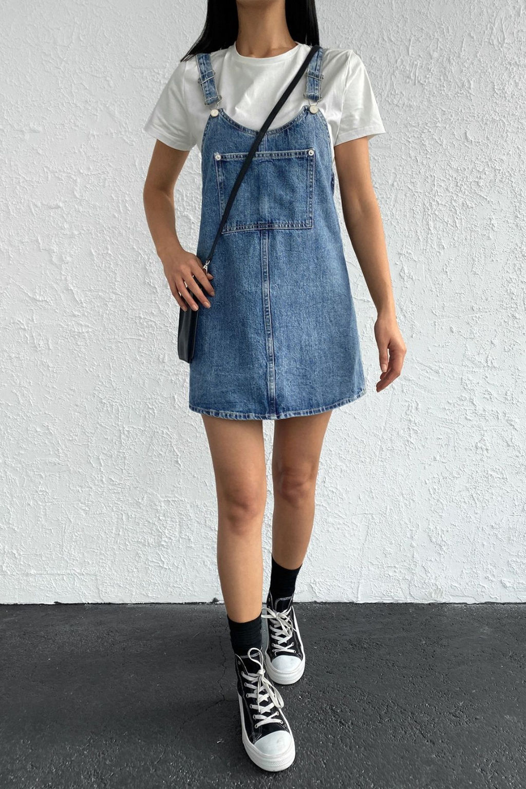 Trendyolmilla Mavi Mini Salopet Denim Elbise TWOSS25EL00701  фото 2