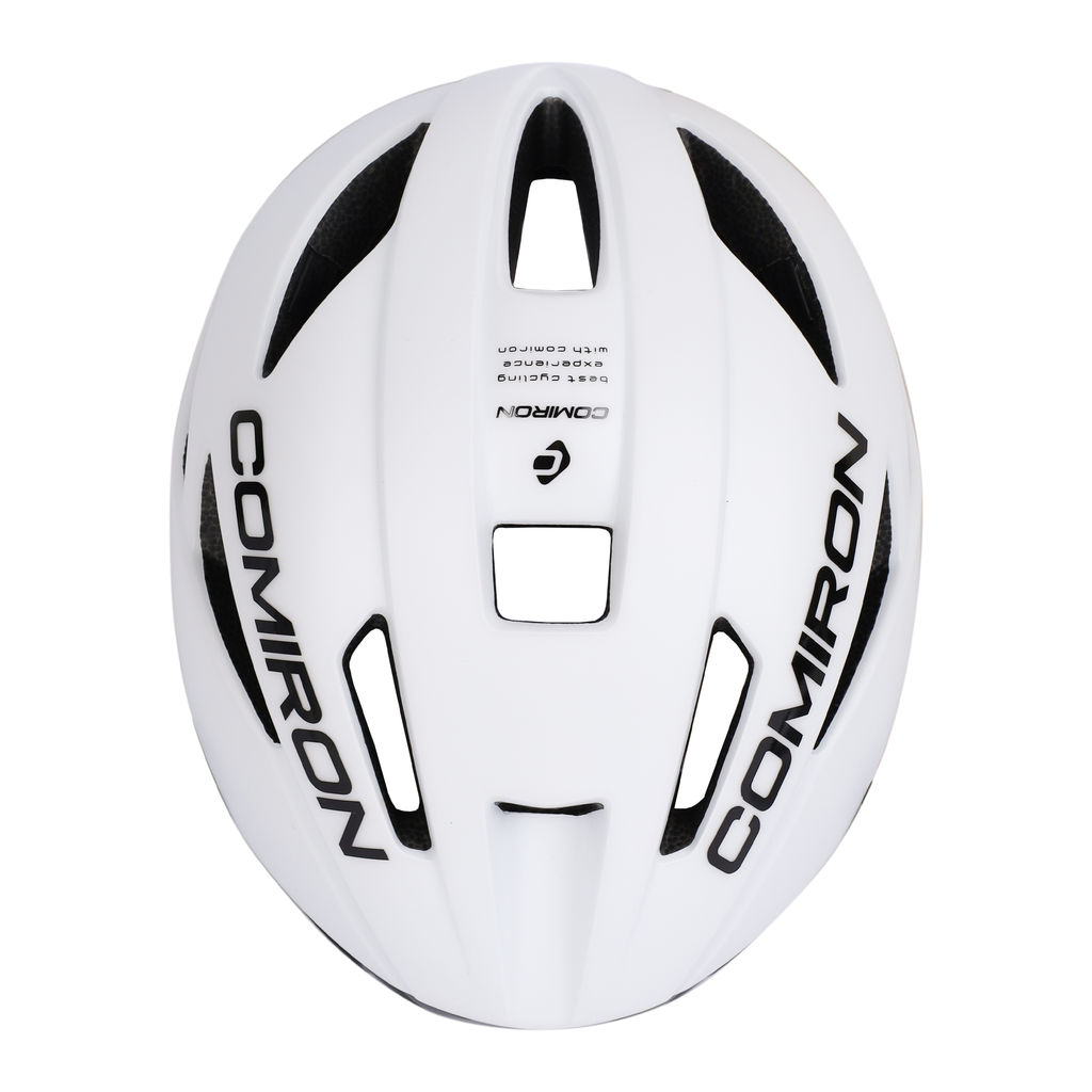 Шлем велосипедный с визором COMIRON. Цвет: White. Размер: L (58-62см) / MX-100T / уп 12 - ГалеонТрейд фото 11