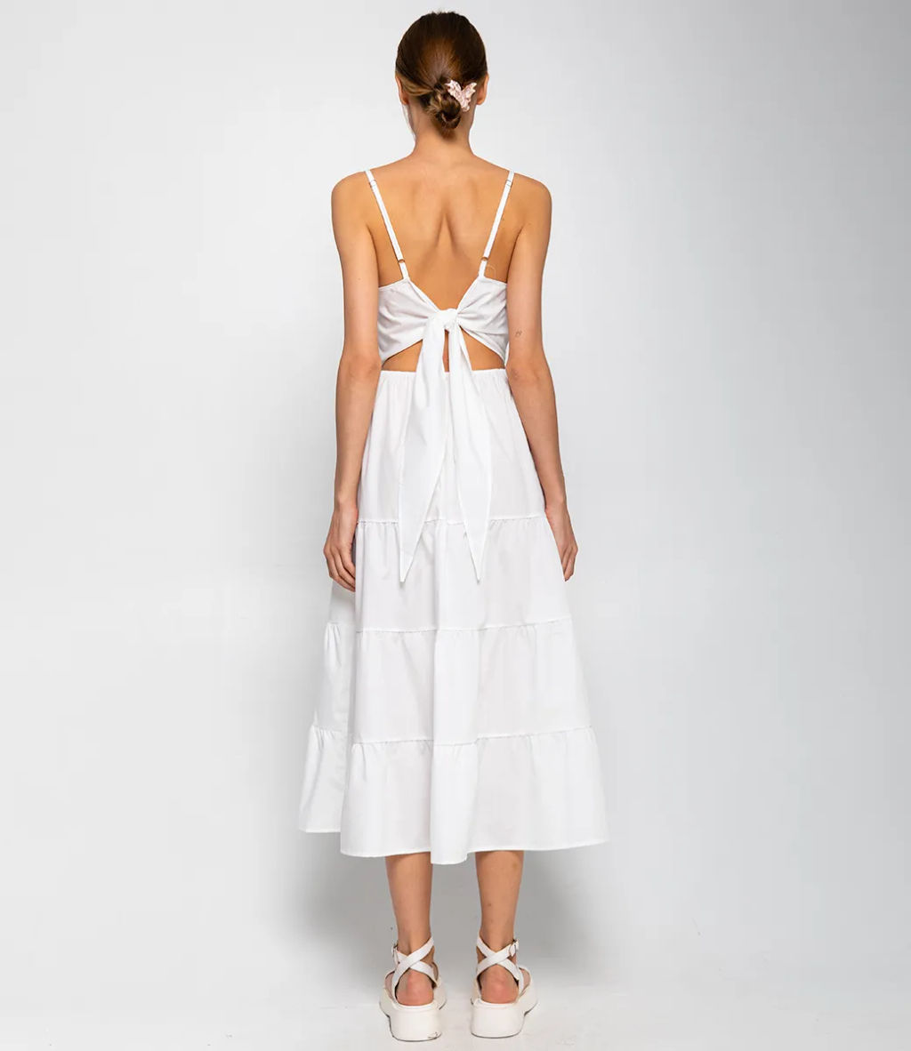 Сарафан #КТ1509, белый