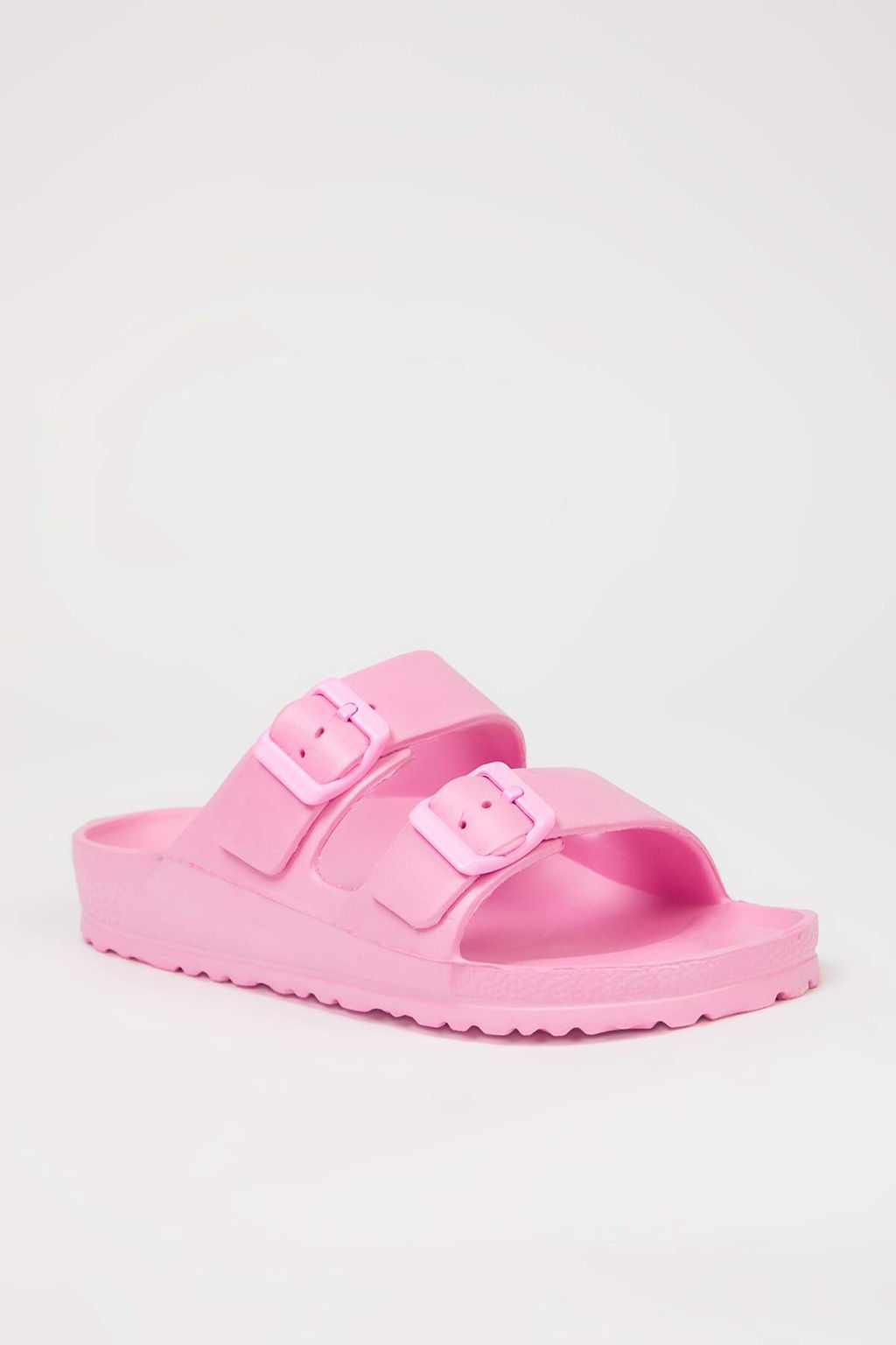 Ac?k Pembe Cift Bantl? Eva Hafif Taban Kad?n Terlik TAKSS25TE00065