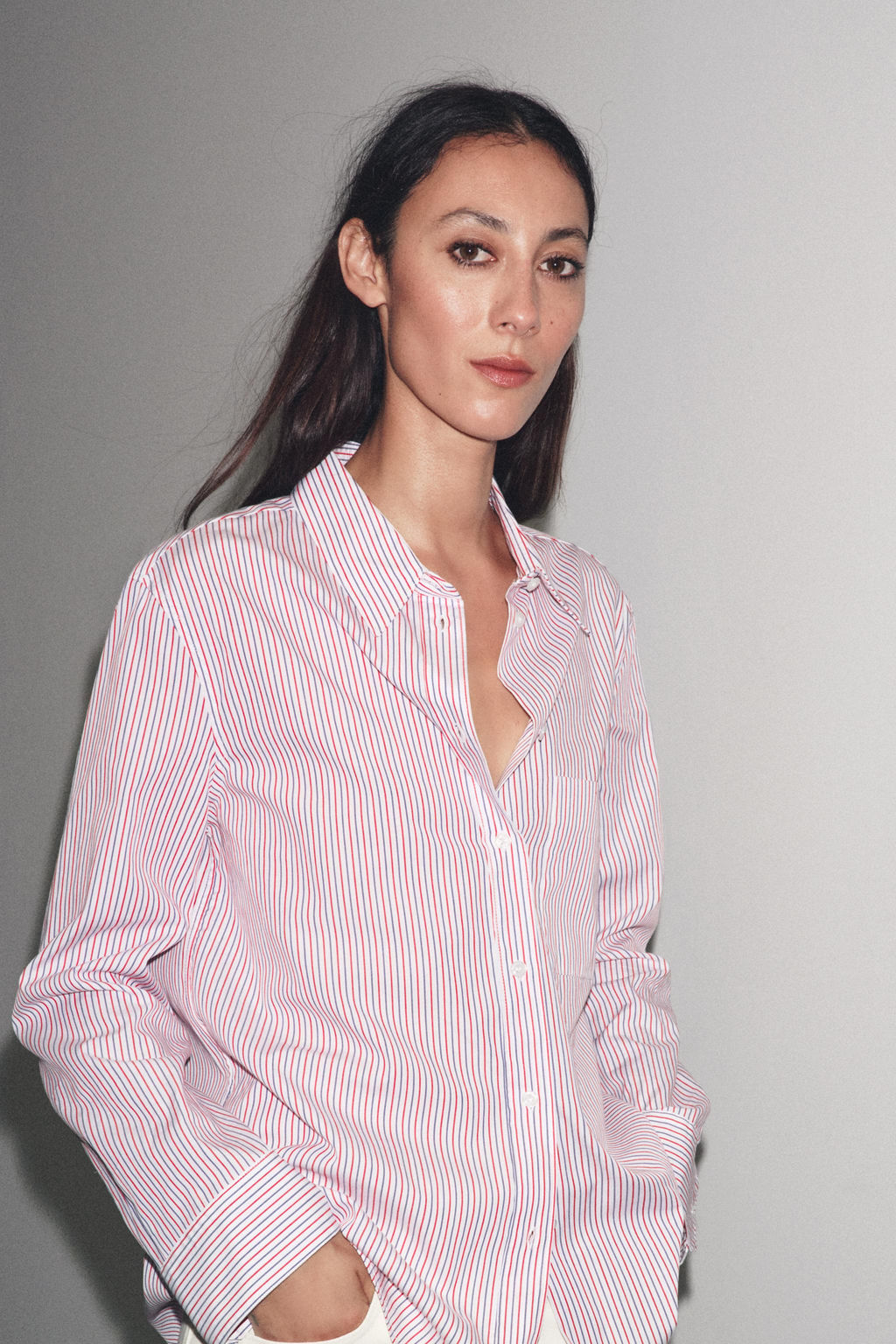 ZW COLLECTION STRIPED POPLIN SHIRT - Zara фото 20