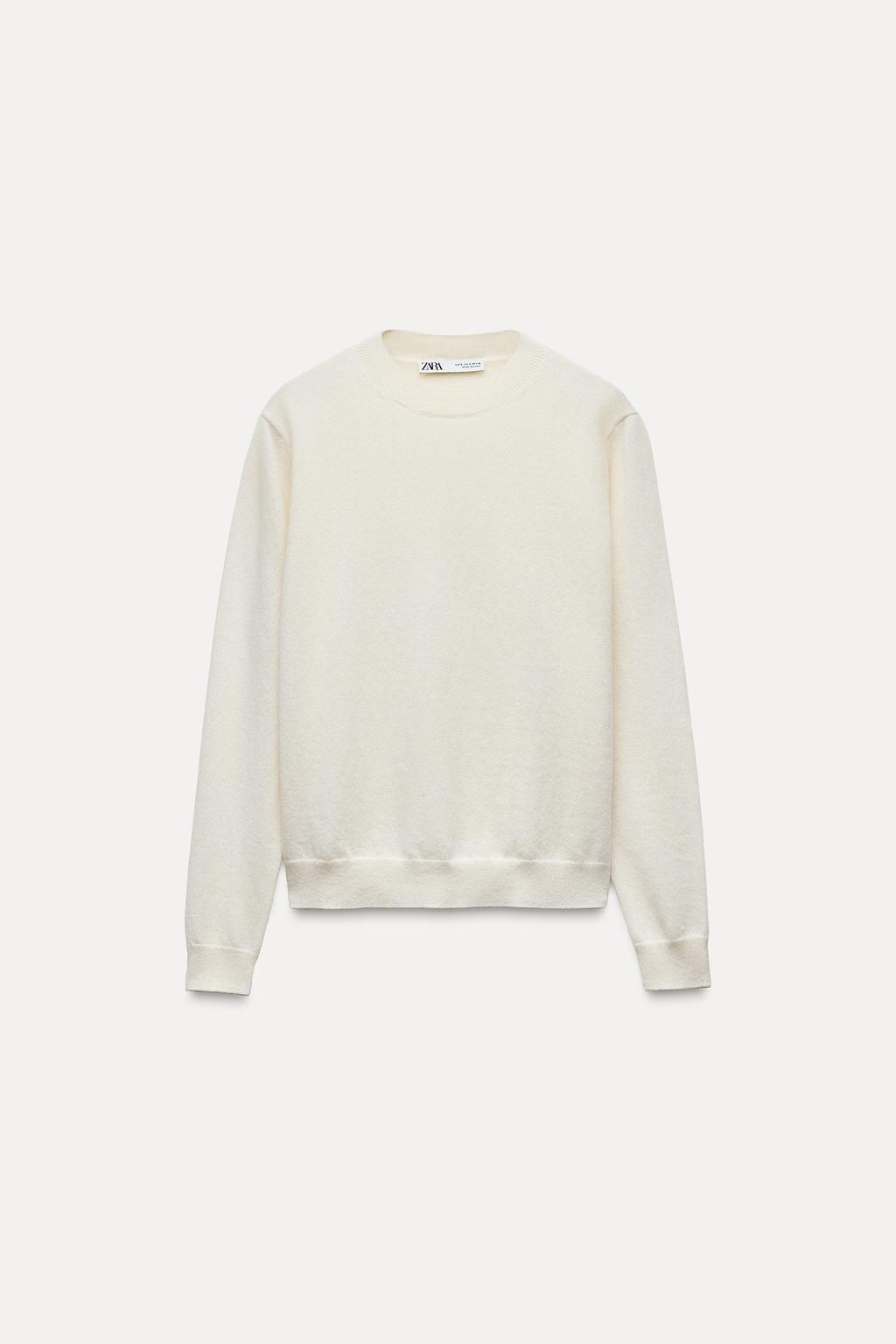 PLAIN KNIT 100% CASHMERE SWEATER - Zara фото 4