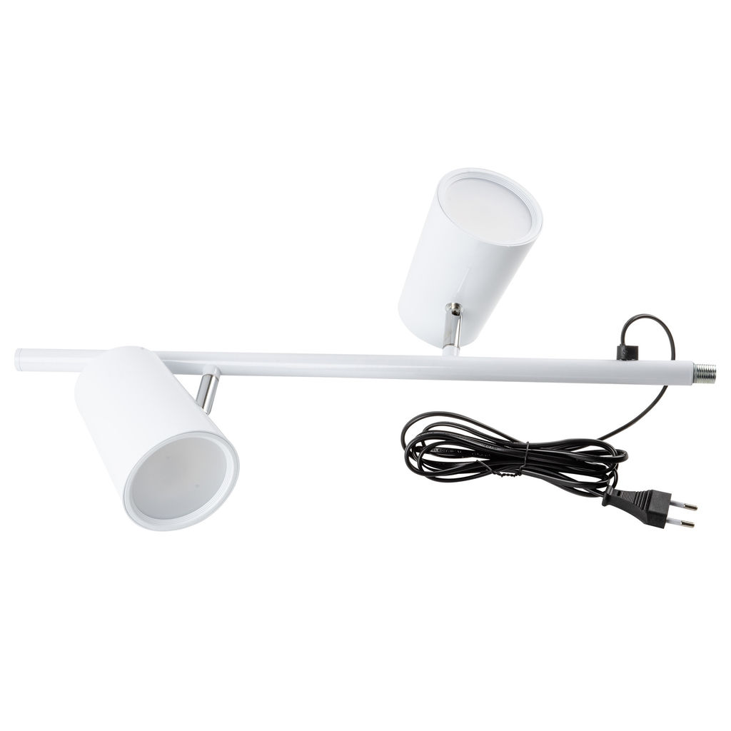 ULM-T600 2х6W/4500K/DIM WHITE Торшер напольный светодиодный, 2х6W. Сенсорный выключатель. Диммер. Белый. ТМ Uniel