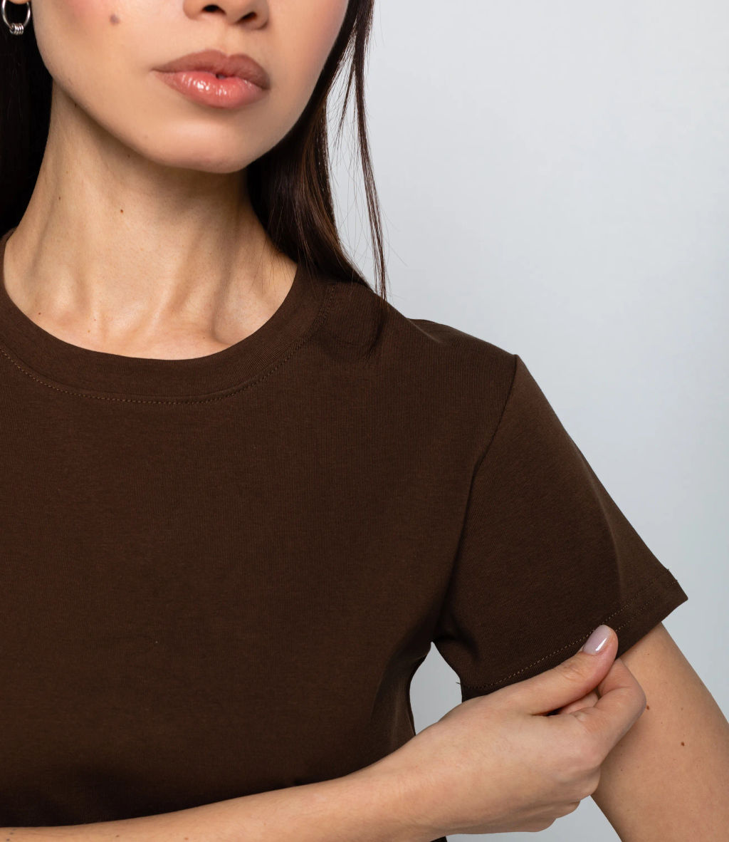 Футболка #КТ250361, тёмный хаки - Dommod фото 5